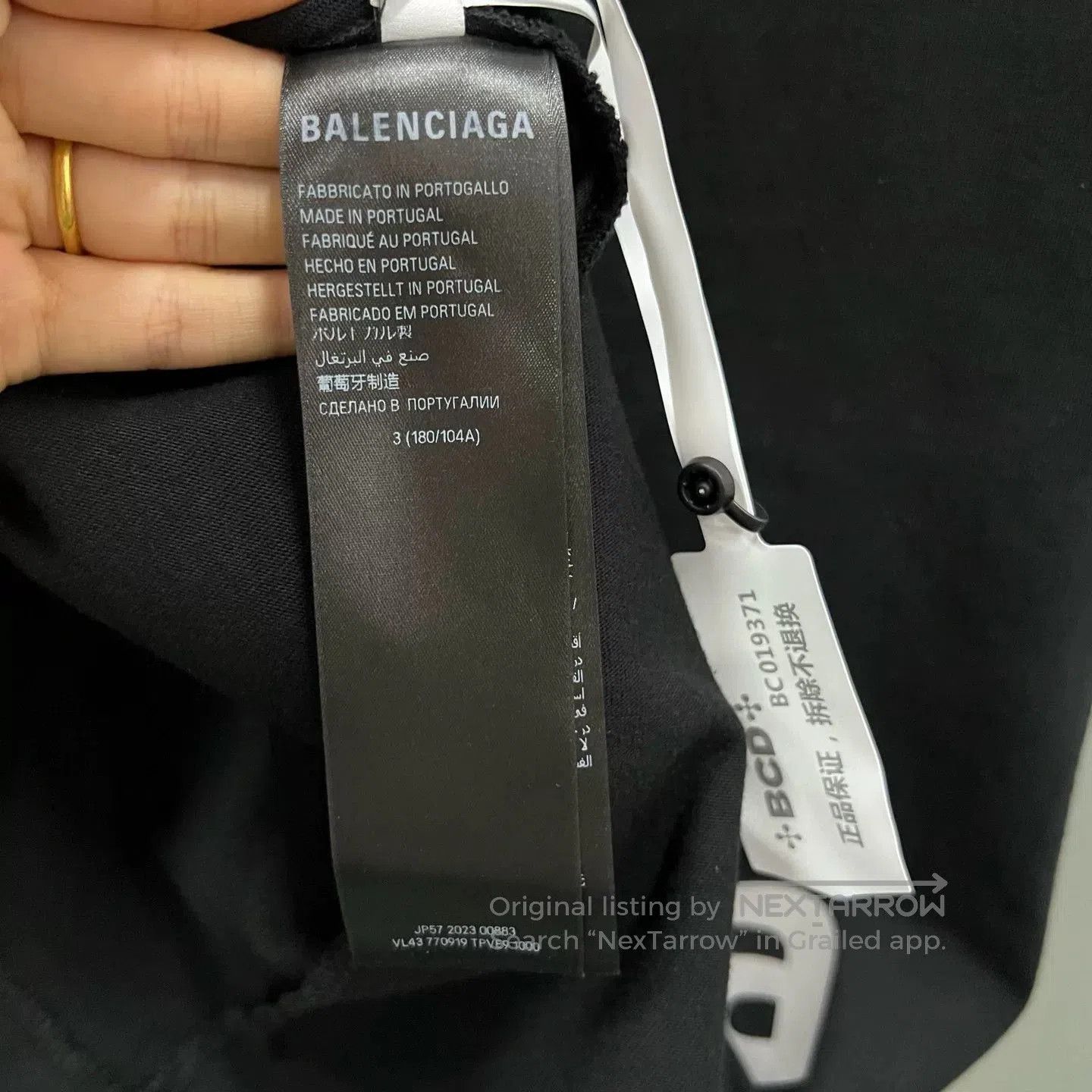 Balenciaga Balenciaga Multi Logo Print Short Sleeve. Size US L / EU 52-54 / 3 - 4 Thumbnail