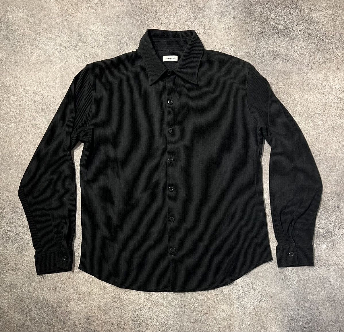 Sandro Sandro soft black shirt Size US L / EU 52-54 / 3 - 2 Thumbnail