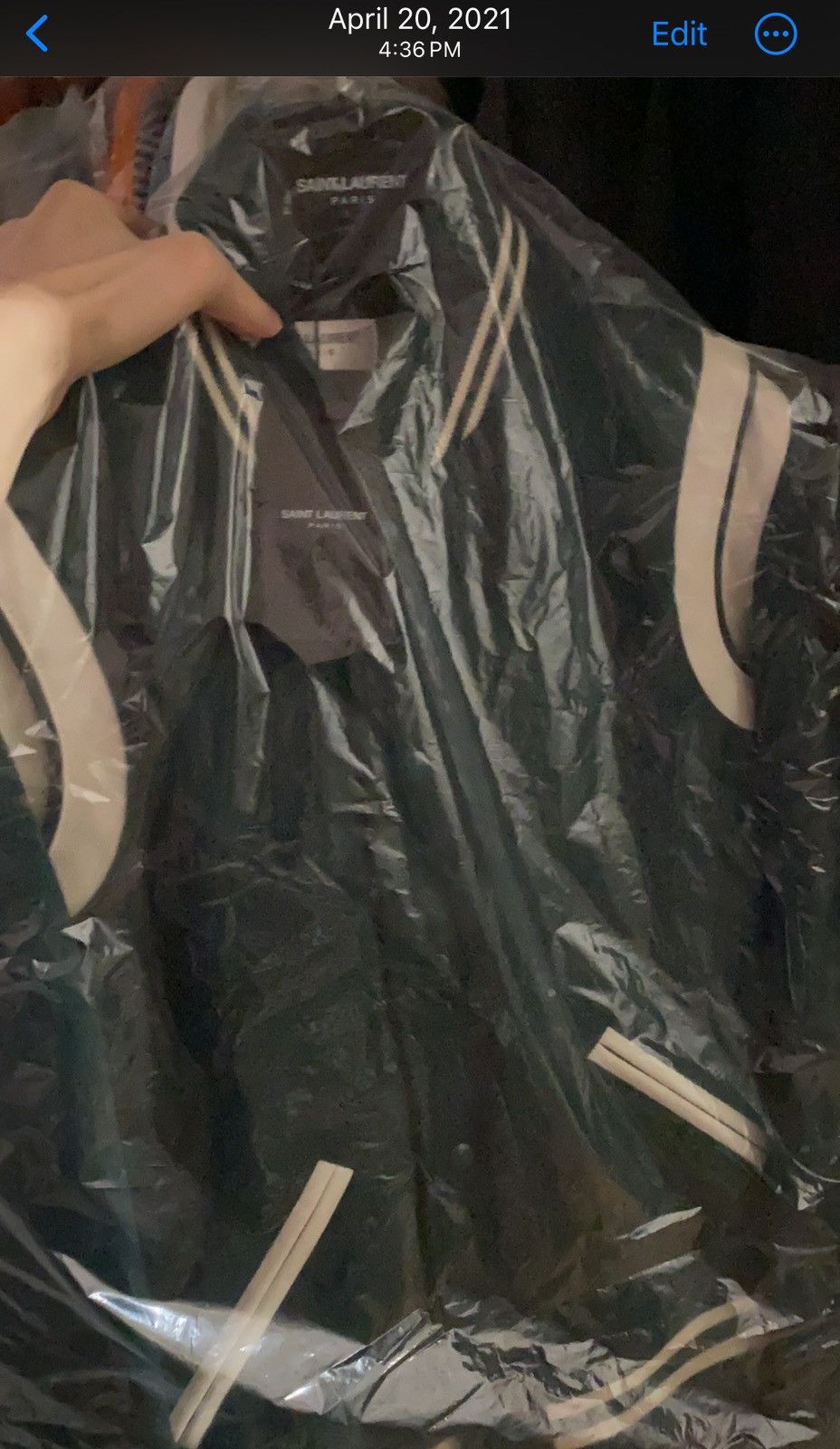 Saint Laurent Paris Saint Laurent Paris teddy jacket sz48 Size US M / EU 48-50 / 2 - 11 Thumbnail