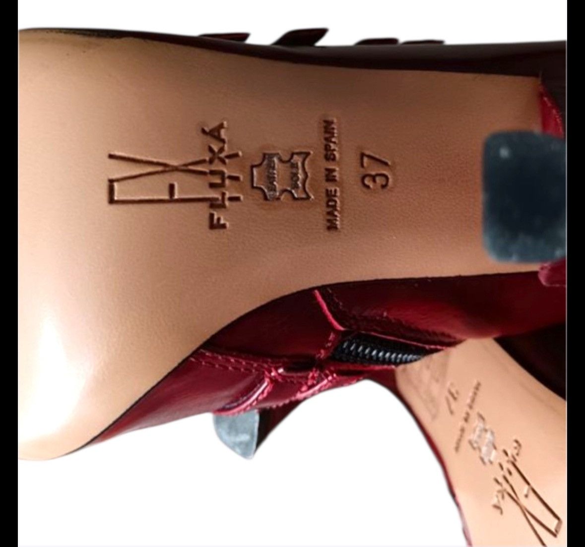 Other Fluxá burgundy leather boots 37 Size US 6 / IT 36 - 4 Thumbnail