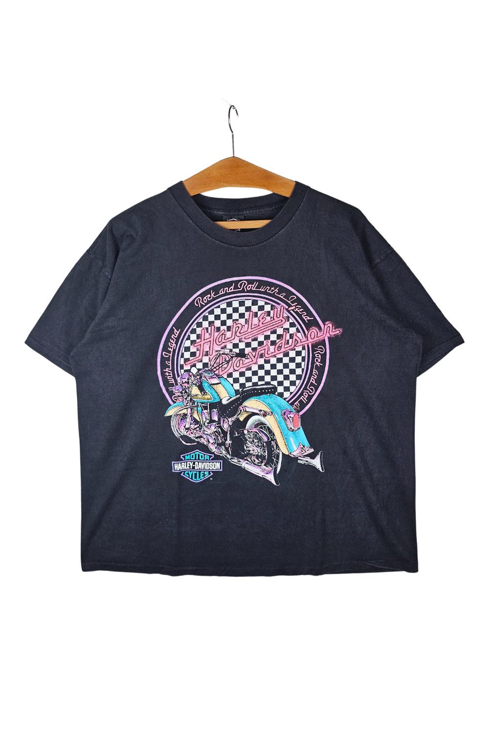 Harley Davidson 1993 Harley-Davidson “Rock & Roll with a Legend” - Holoubek Size US XL / EU 56 / 4 - 1 Thumbnail