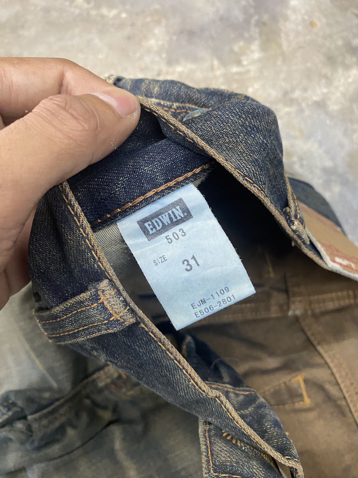 Edwin × Japanese Brand × Vintage Edwin 503 blue jeans wash japanese brand Size US 30 / EU 46 - 7 Thumbnail