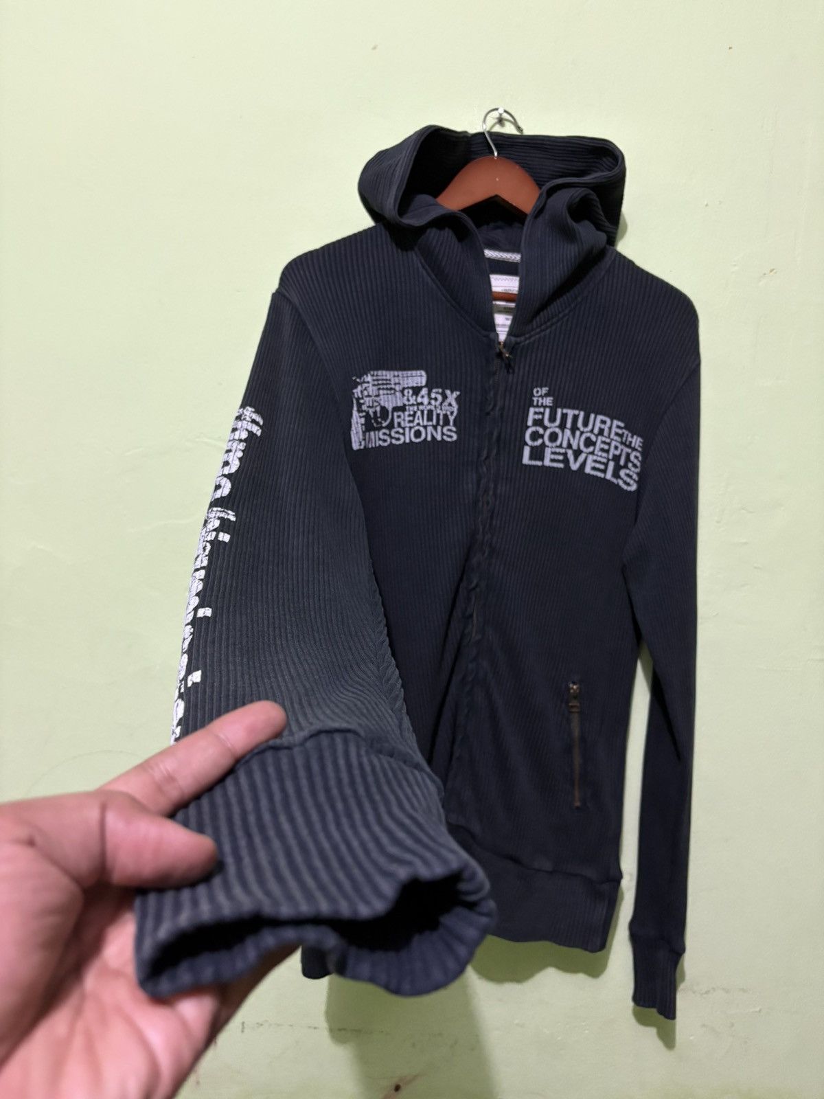 Other 4th Generate Streetwear Corduroy Black Hoodie Big Logo Size US L / EU 52-54 / 3 - 2 Thumbnail