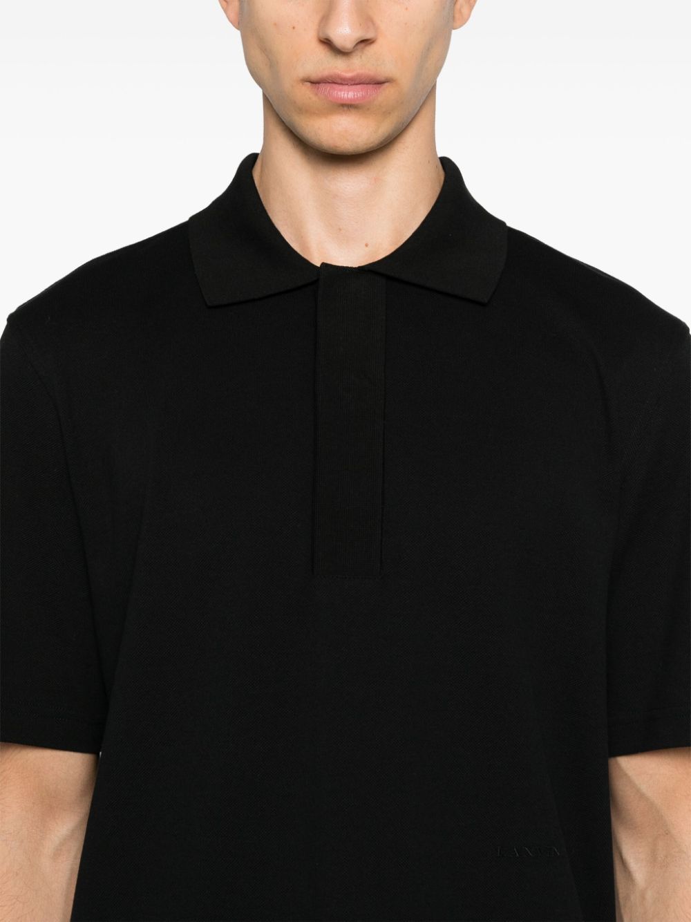 Lanvin o1h1sh11224 Classic Polo Shirt in Black Size US M / EU 48-50 / 2 - 6 Thumbnail
