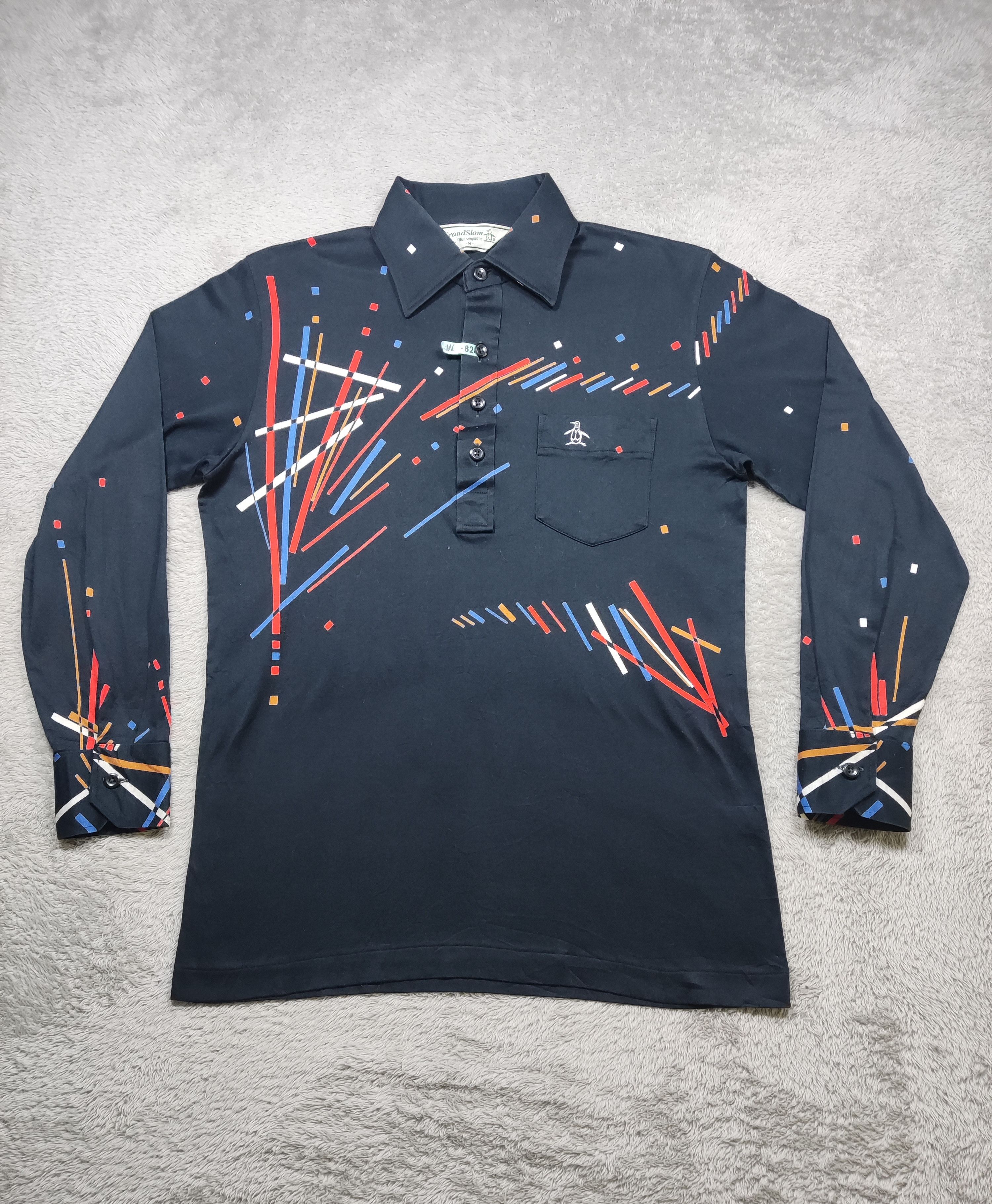 Vintage Munsingwear Grand Slam Penguin Fireworks Abstract Print Size US M / EU 48-50 / 2 - 1 Thumbnail