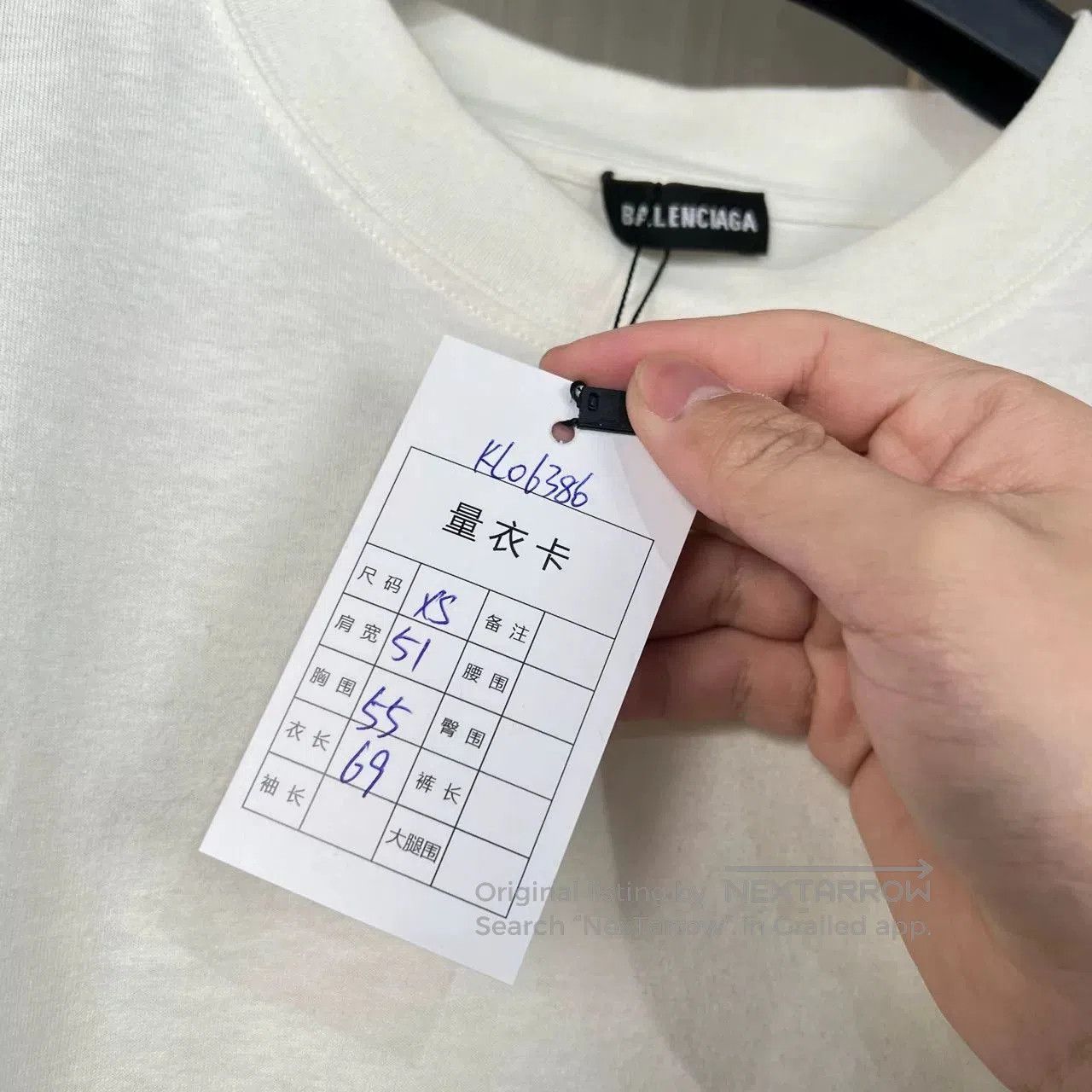 Balenciaga Balenciaga Embroidered Hem Letter Tee. Size XS / US 0-2 / IT 36-38 - 7 Thumbnail