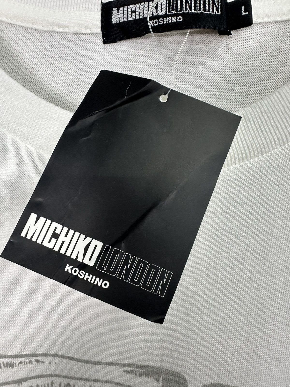 Michiko Koshino Vintage Michiko London Koshino Nos Tshirt A370 Size US L / EU 52-54 / 3 - 8 Thumbnail