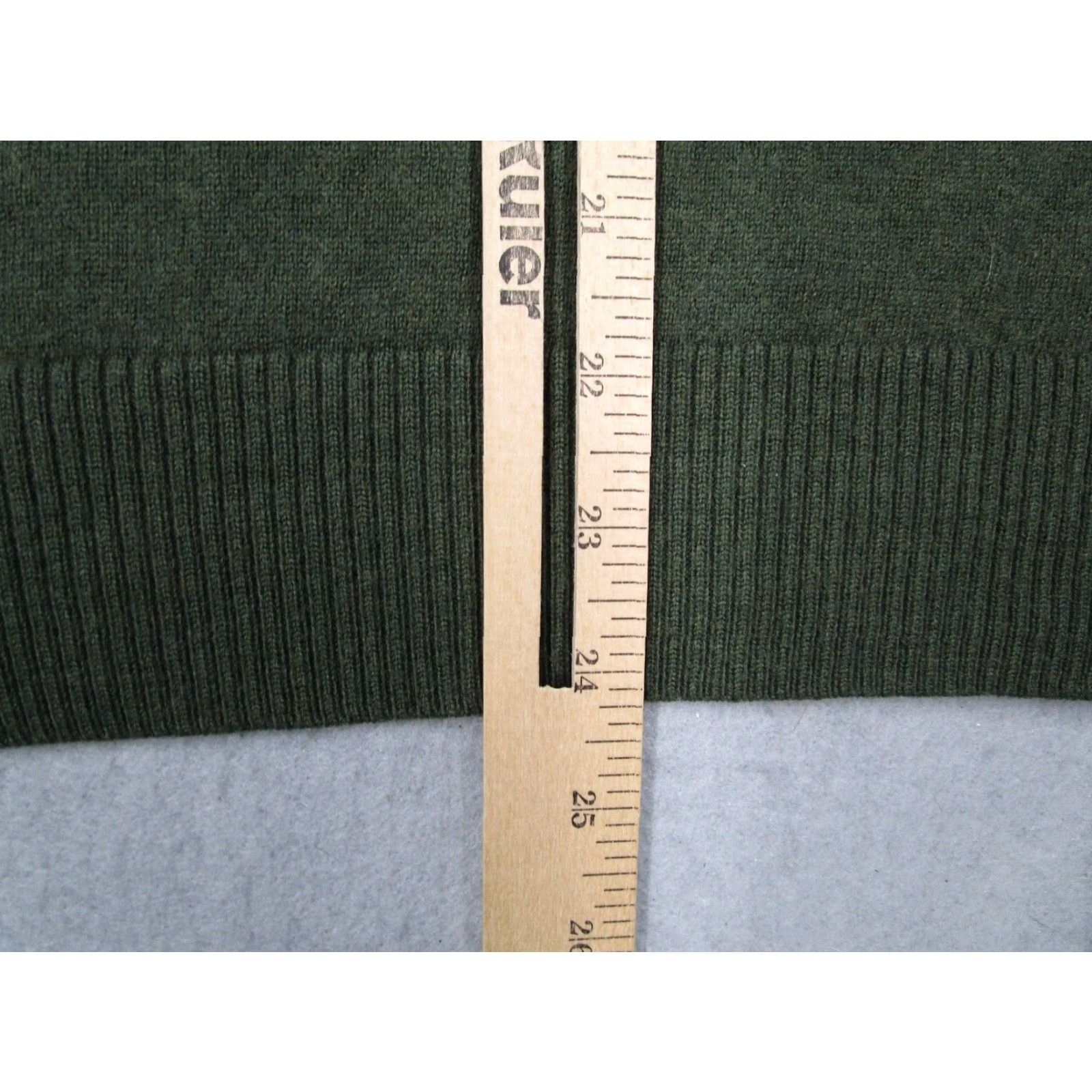Banana Republic Banana Republic Merino Wool Sweater Mens Large Green V Neck Pullover Size US L / EU 52-54 / 3 - 5 Thumbnail