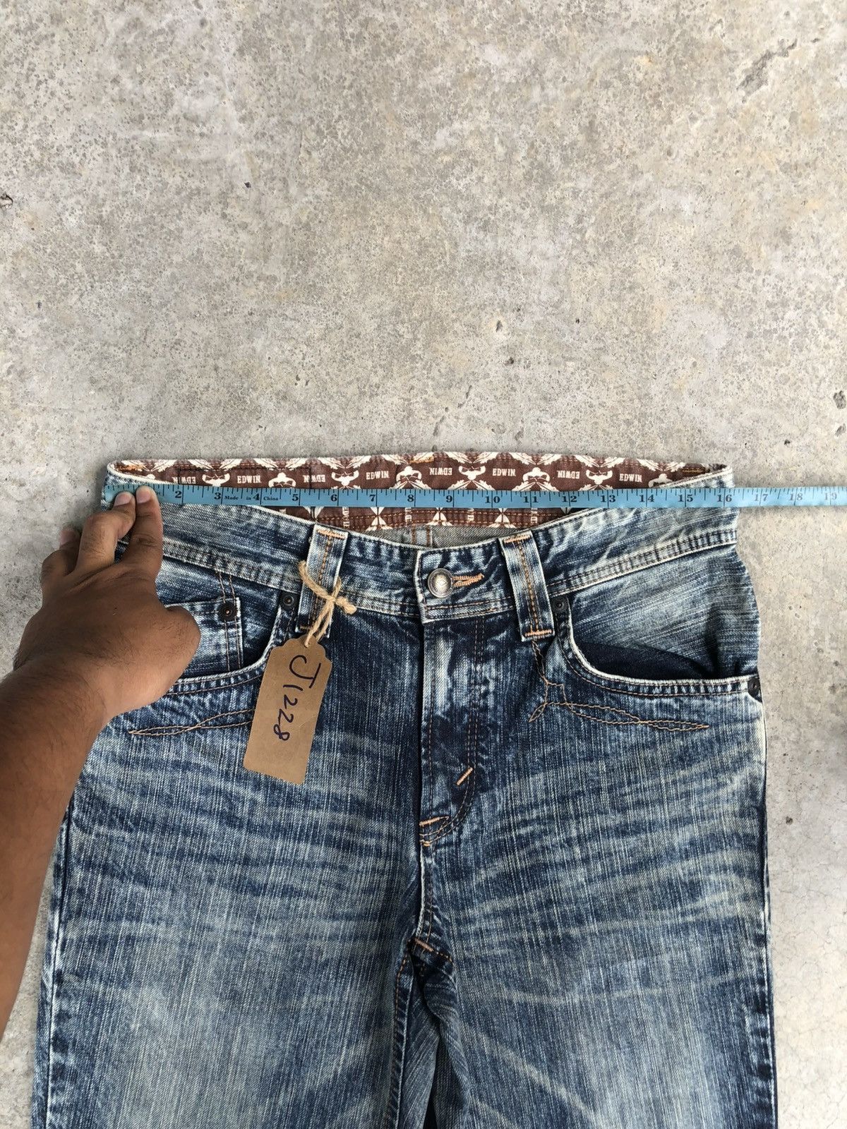 Hysteric Glamour Japanese Edwin XV Flared Jeans Distressed Denim Size US 32 / EU 48 - 21 Thumbnail