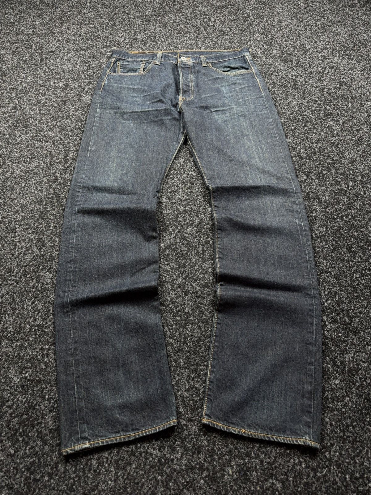 Levi's Levi’s 501 Original Straight Faded Denim Punk Retro Jeans Size US 34 / EU 50 - 1 Thumbnail