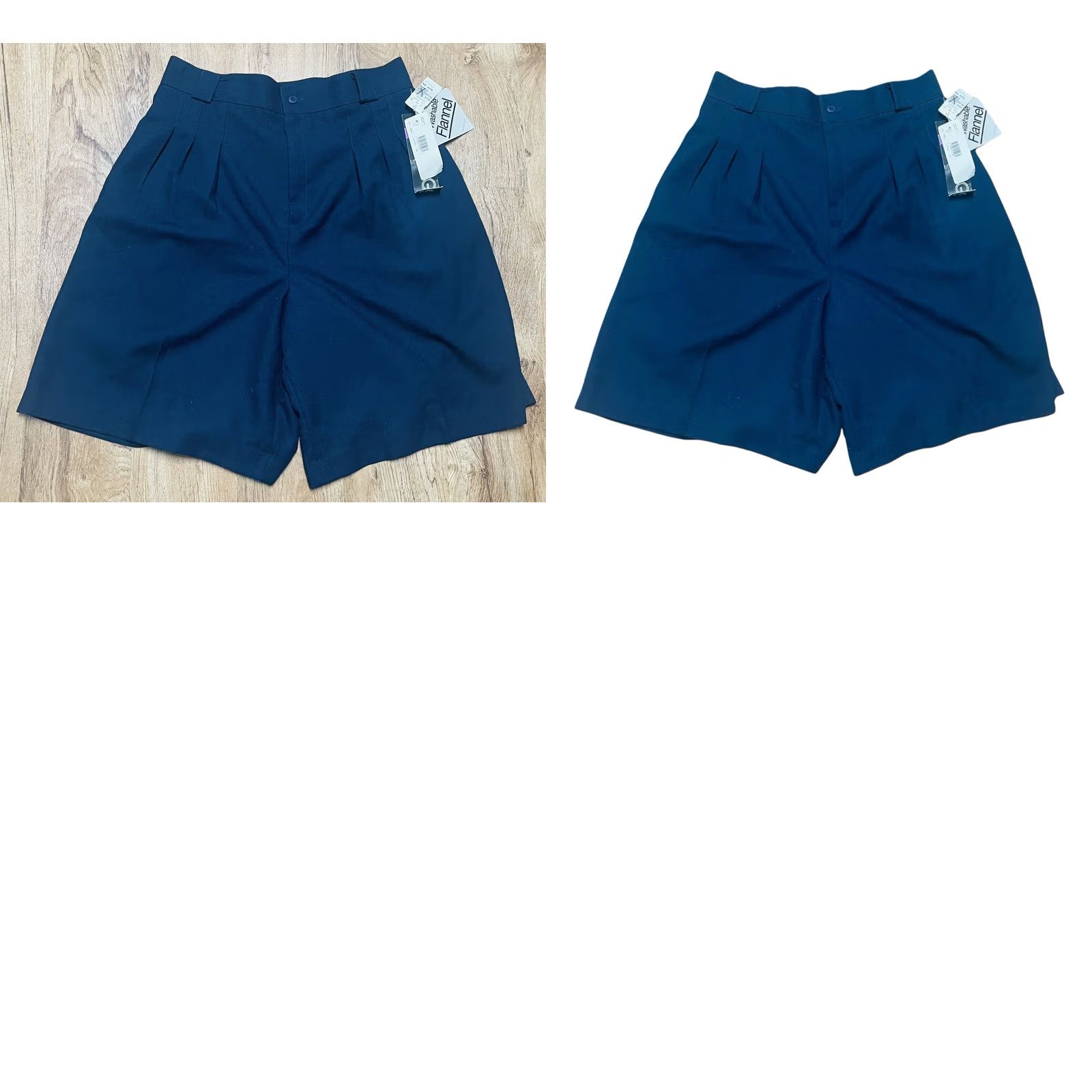 Vintage VINTAGE Briggs New York Flannel Shorts Navy Blue Sz 18 NWT Made In USA Women’s Shorts Size 40" / US 18 - 9 Thumbnail