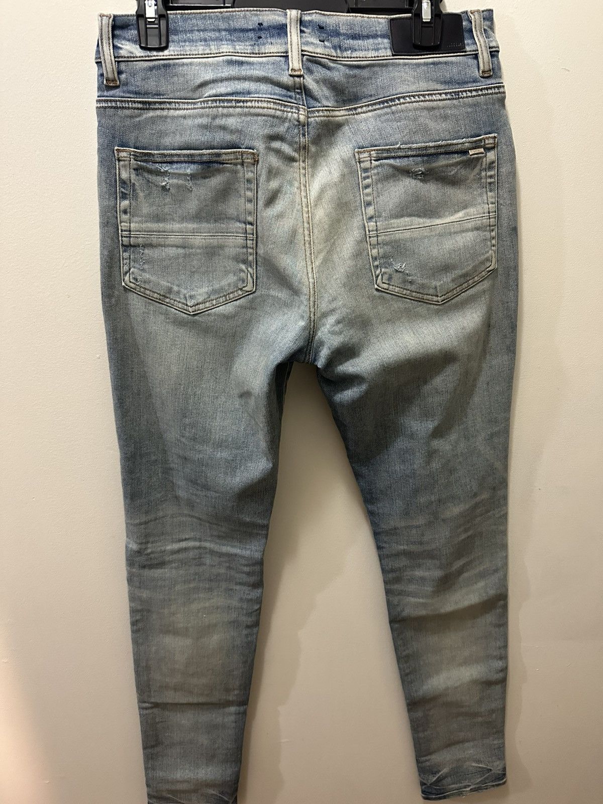 Amiri Amiri Blue Tie-Dye Art Patch Jeans Size US 33 - 2 Thumbnail