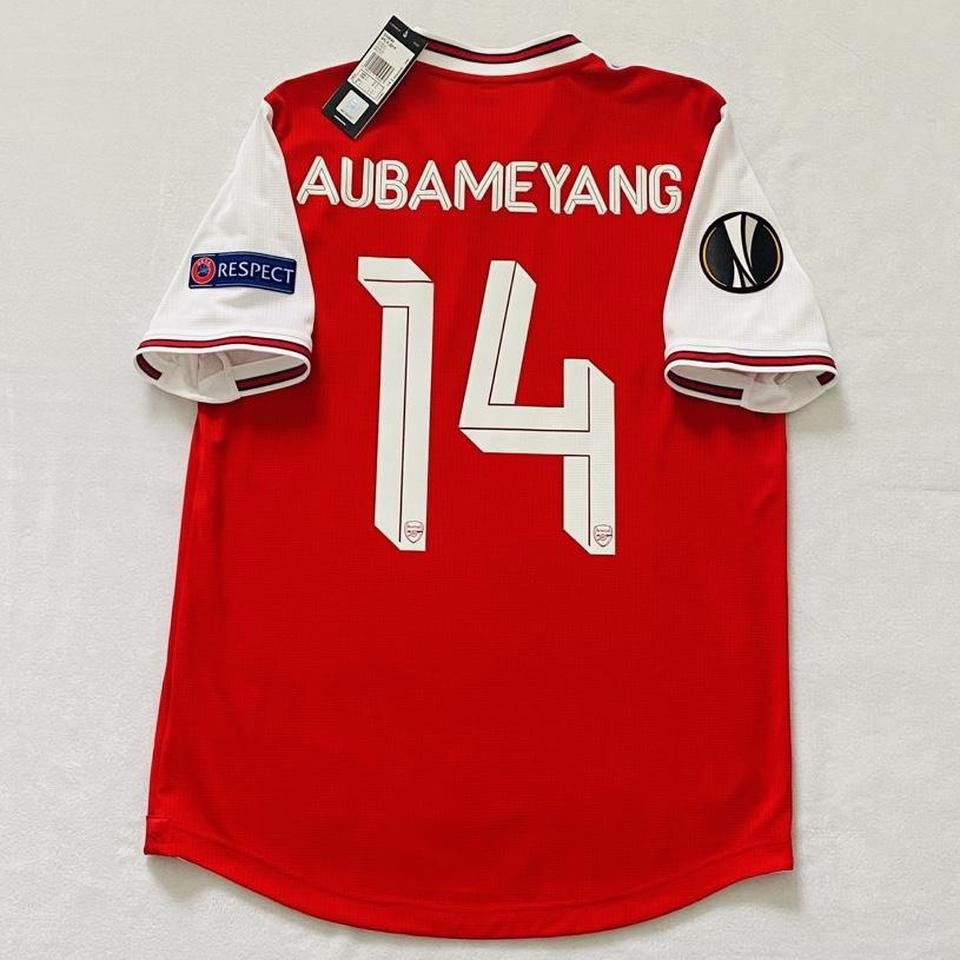 Arsenal Aubameyang 2019 20 PLAYER PREPARED home Europa Leagu