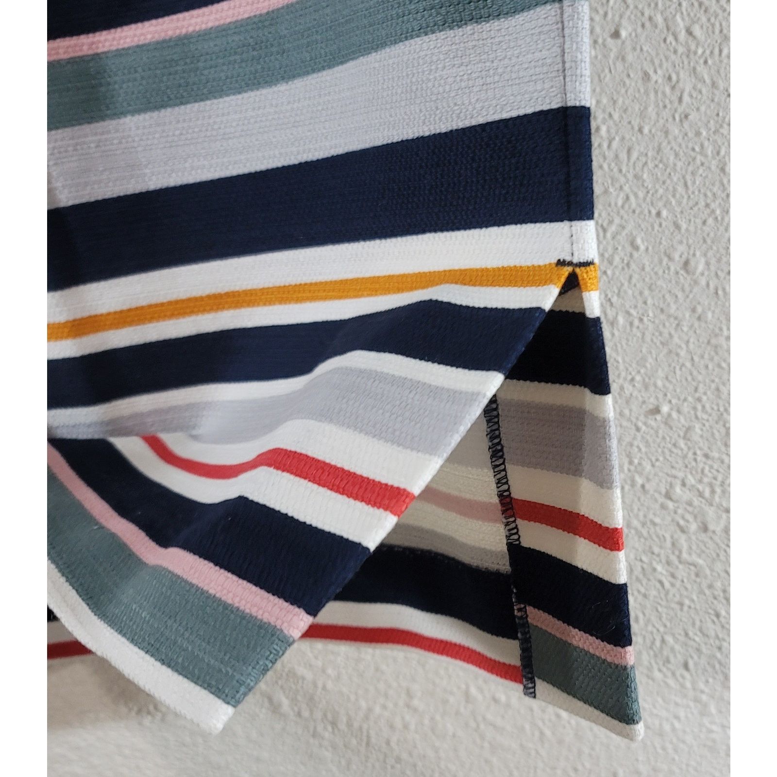 Other Loft Outlet Blue Red Striped Mini Skirt 0P New With Tags Size 25" / US 0 / IT 36 - 5 Thumbnail