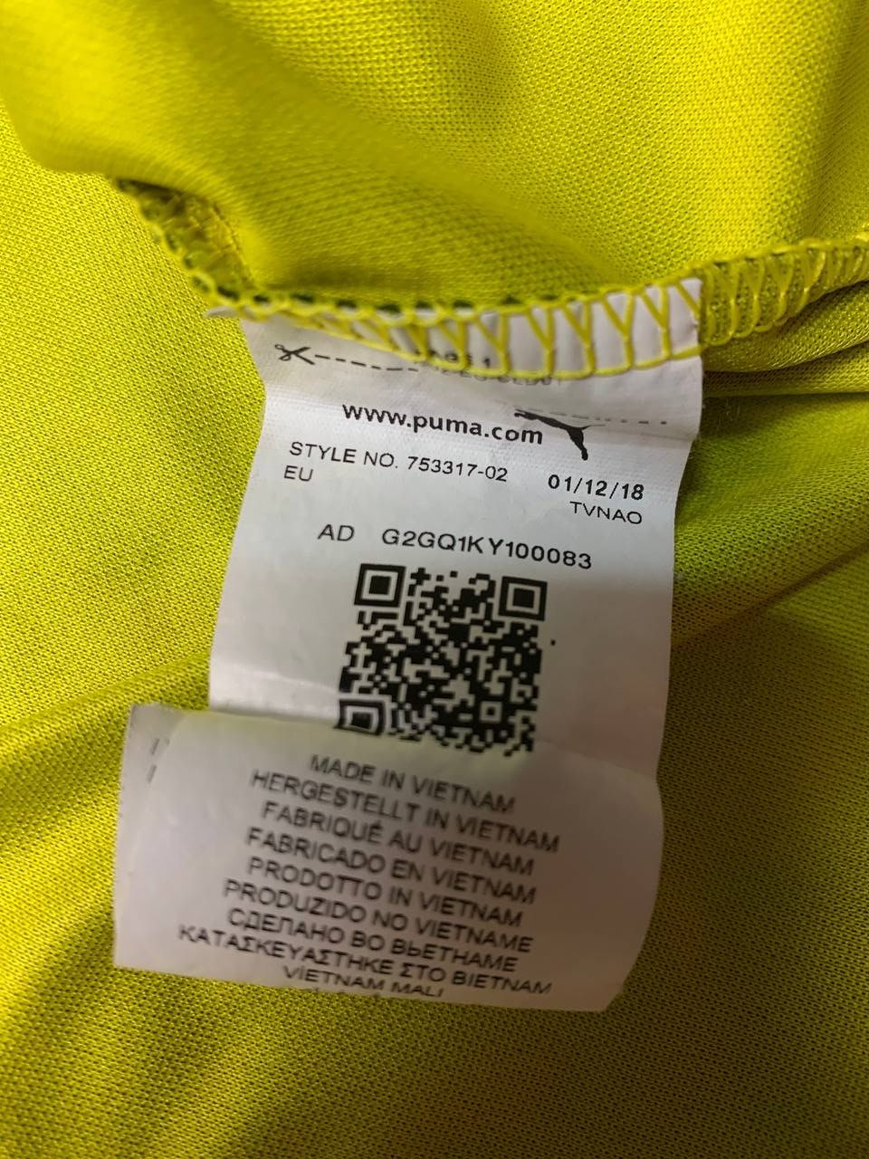 Puma Borussia Dortmund Away Football Jersey 2018/19 BVB Size US XXL / EU 58 / 5 - 5 Thumbnail