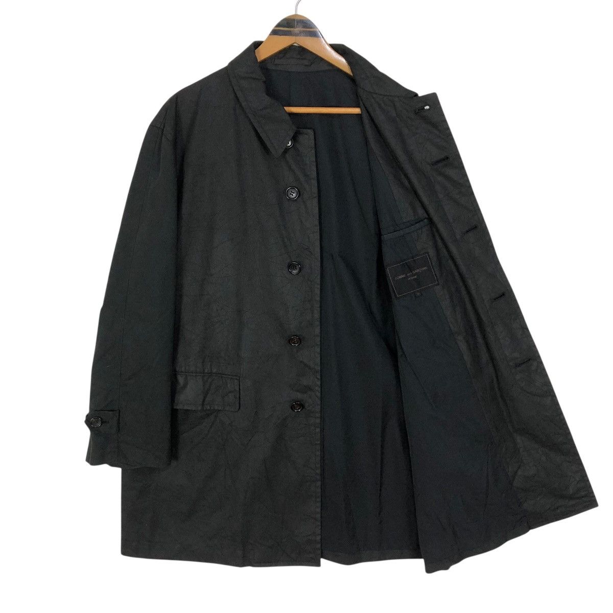 Comme des Garcons Homme Vintage Comme Des Garcons Homme 1993 S/S Waxed Car Coat Size US M / EU 48-50 / 2 - 6 Thumbnail