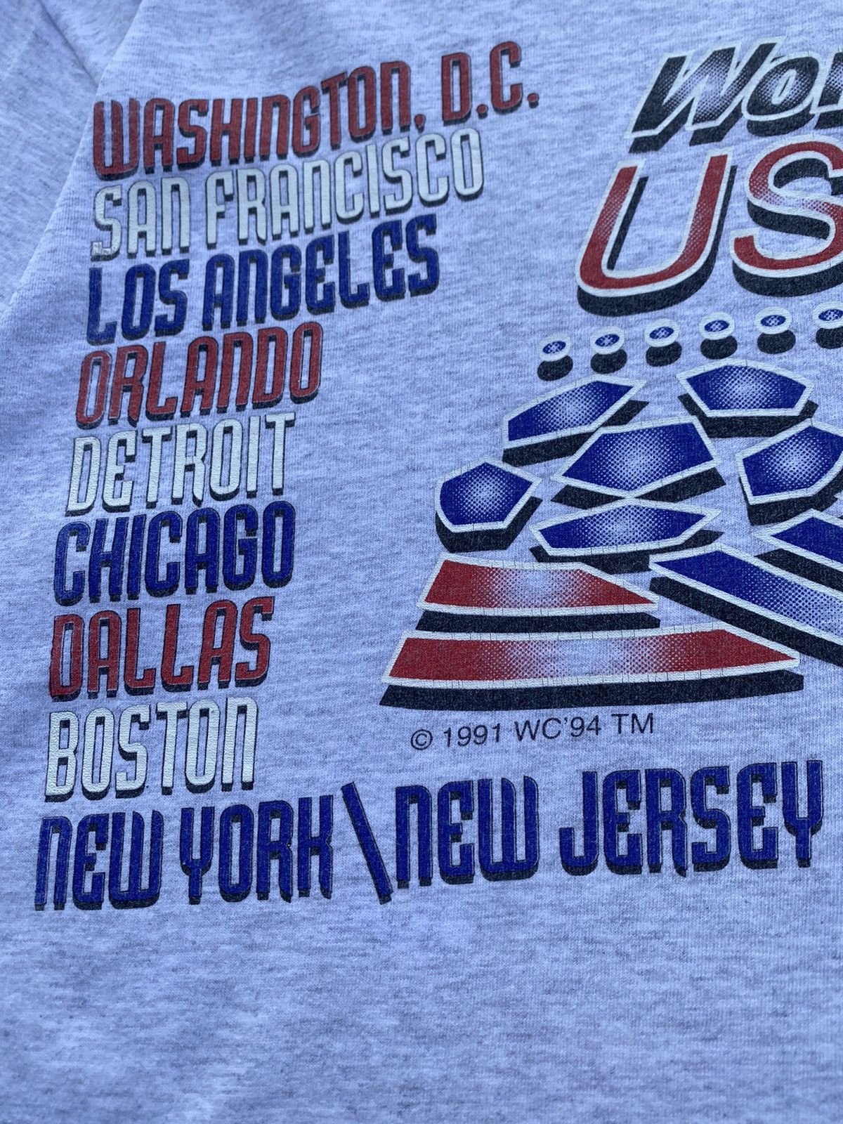 Vintage Rare Vintage World Cup USA 94 Tshirt Size US L / EU 52-54 / 3 - 15 Thumbnail