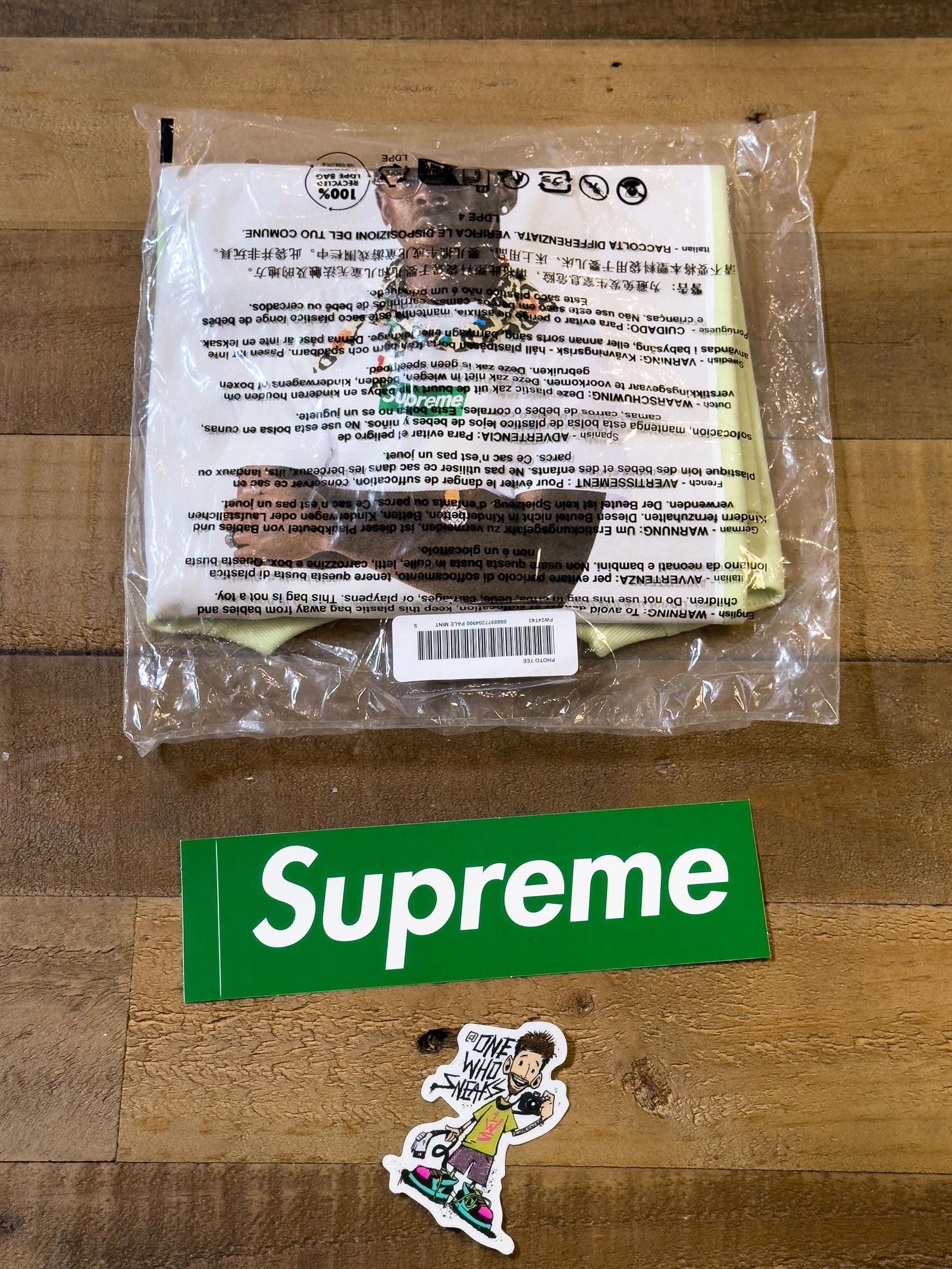 Supreme Tyler The Creator Tee & Box Logo Sticker Size Small
