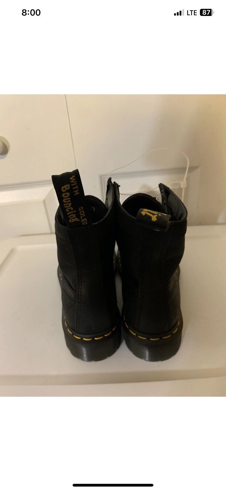 Dr. Martens Dr Martens mens sz 7 boots black docs 1460 panel Size US 7 / EU 40 - 5 Thumbnail