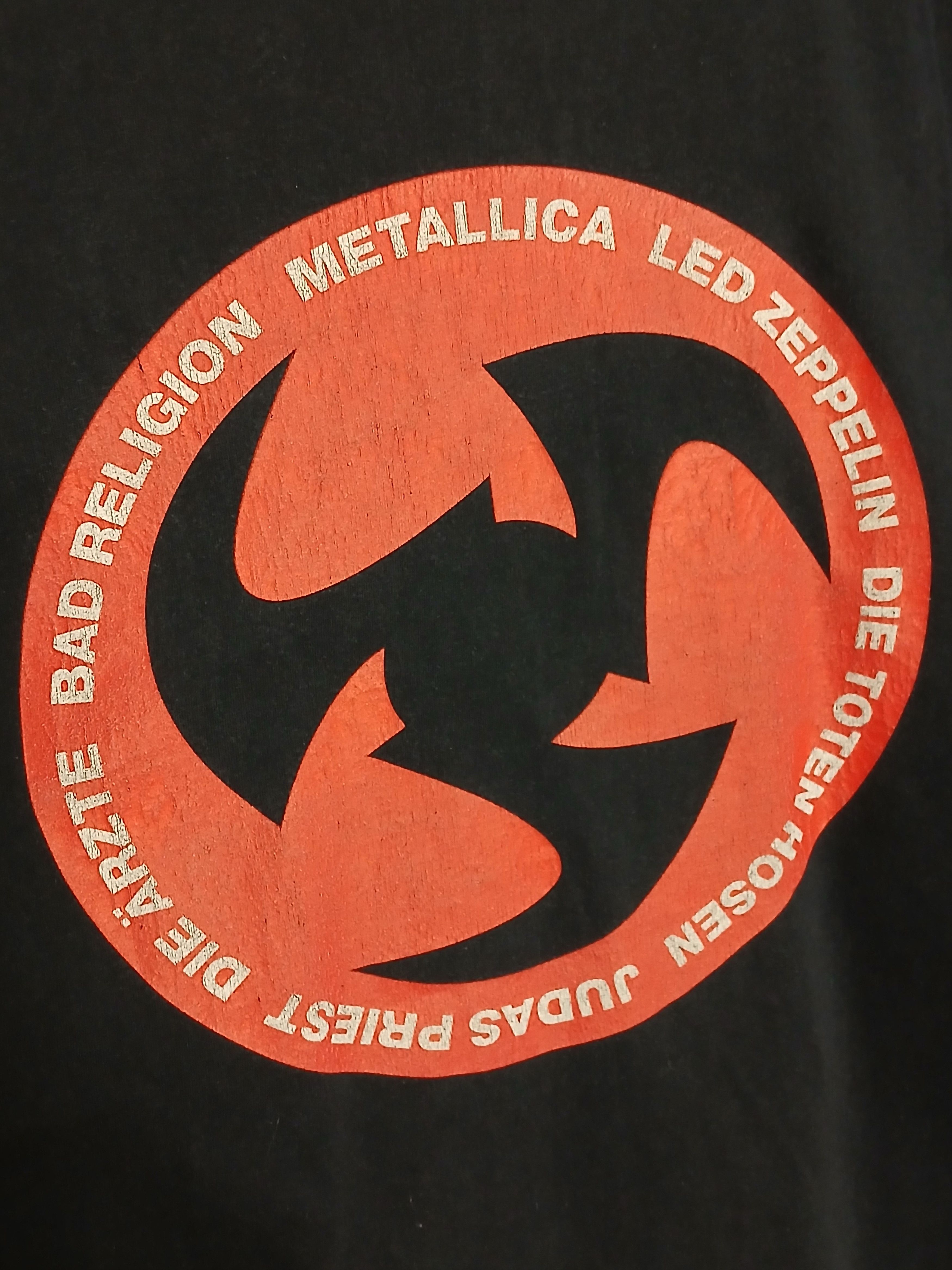 Band Tees × Vintage Vintage Guggenmusic Metallica Led Zeppelin Festival T-Shirt Size US L / EU 52-54 / 3 - 3 Thumbnail