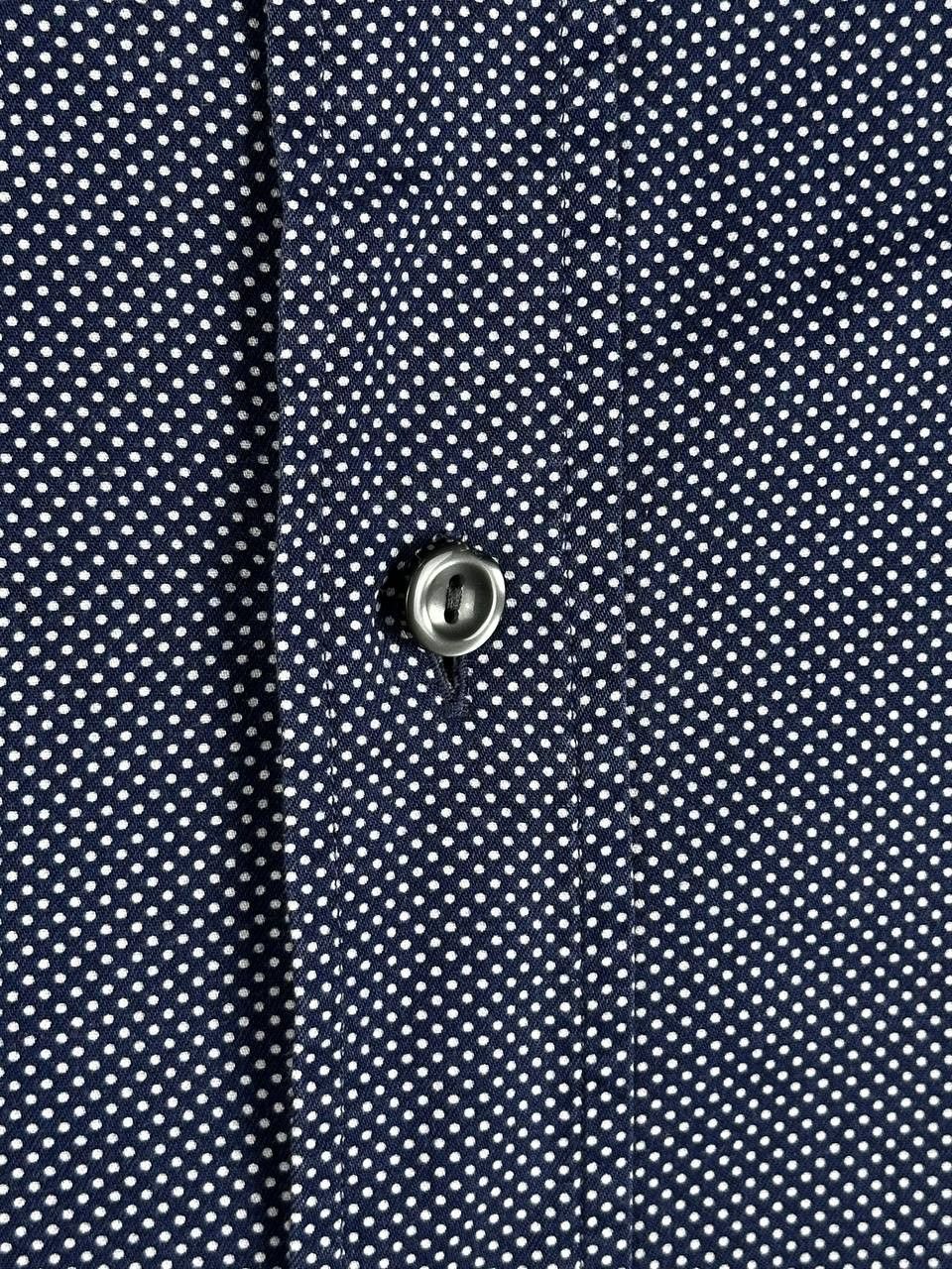 Eton Eton Casual Dot Pattern Navy Pocket Shirt Size L Size US L / EU 52-54 / 3 - 6 Thumbnail
