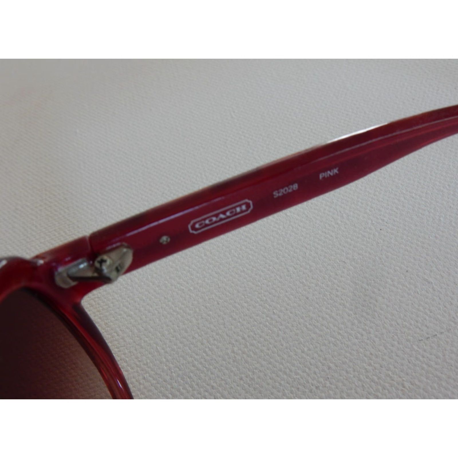Coach VINTAGE Coach Sunglasses Frames Only 58mm Pink Womens Accessories Size ONE SIZE - 6 Thumbnail