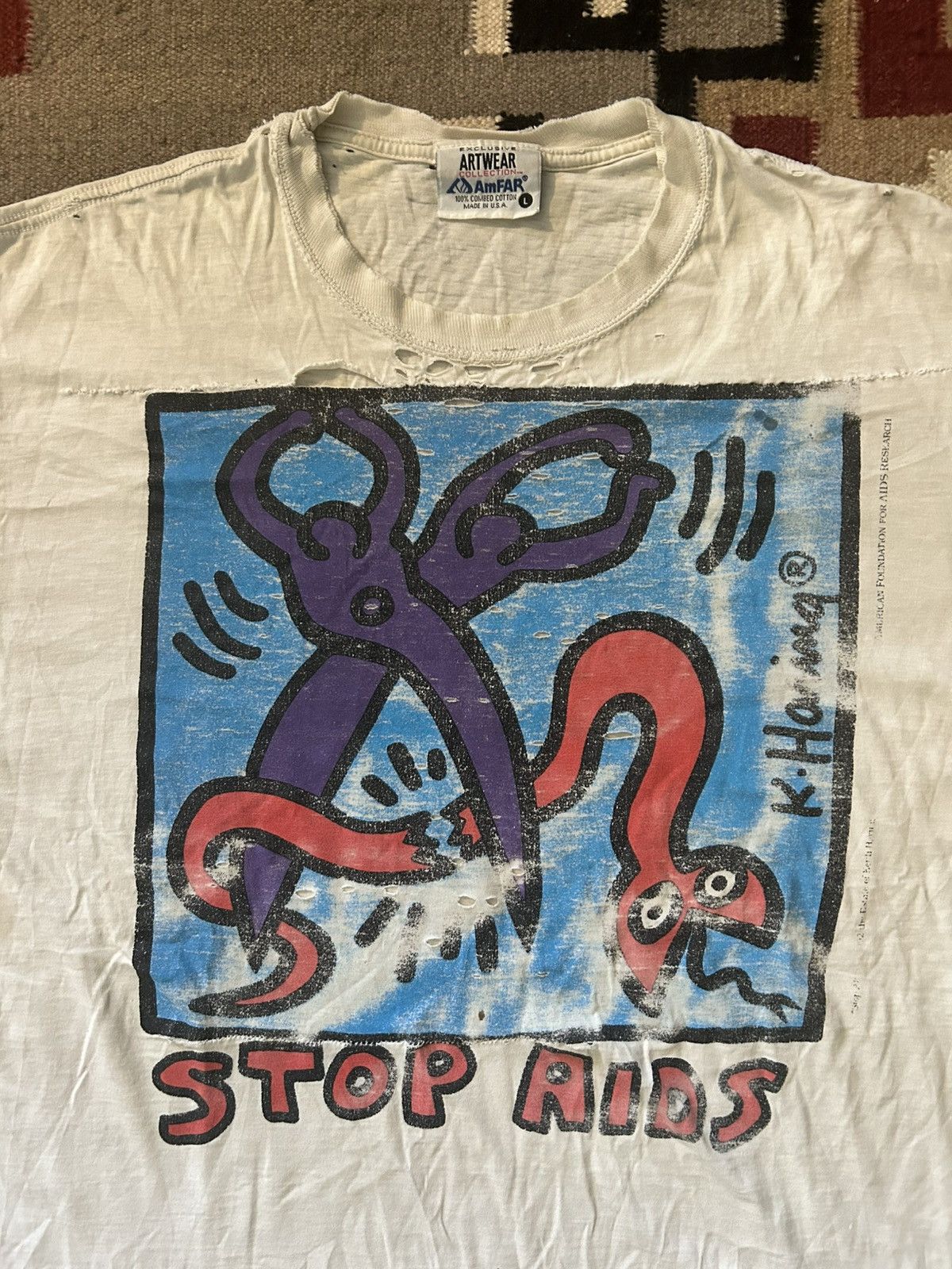 Keith Haring Aids | Grailed