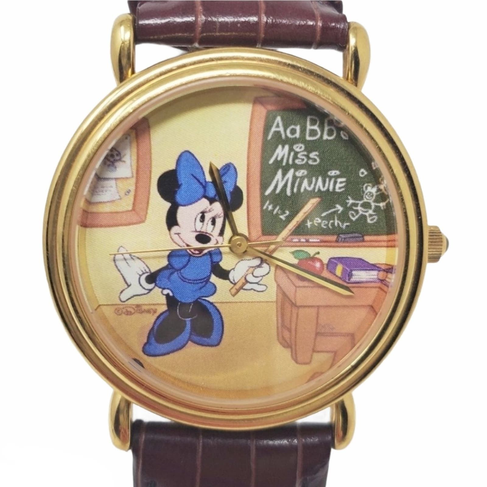 image of Disney Minnie Teacher Collectible Artist Watch in Yellow, Men's