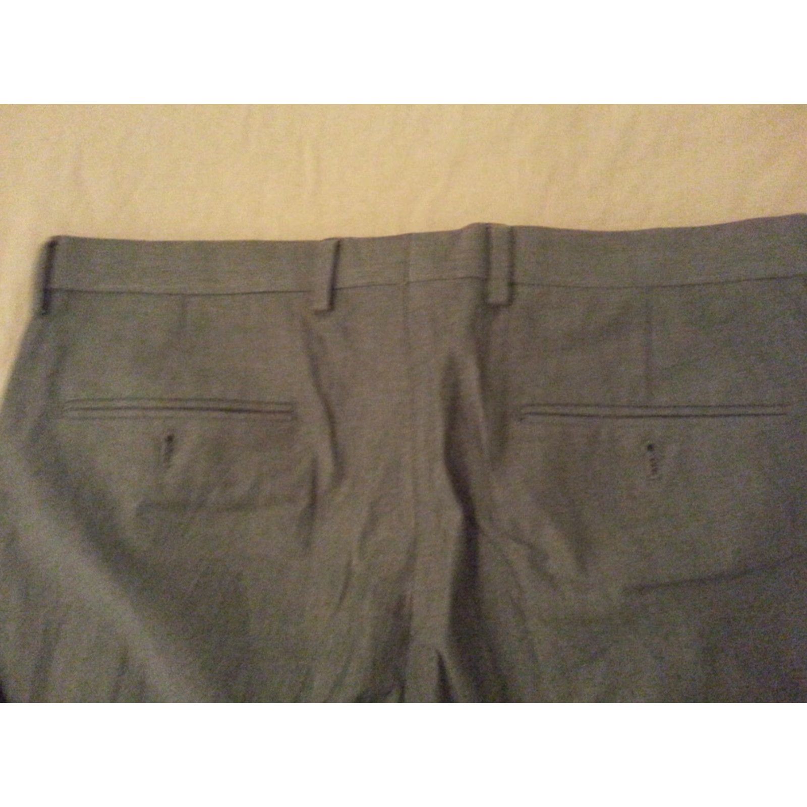 Express Express Dress Pants Slim Gray Cotton 34x34 Men's Dress Pants Slim Gray Express 34x34 Regular Inseam 34 Chino Khaki Style Pants Mens Size US 34 / EU 50 - 3 Thumbnail