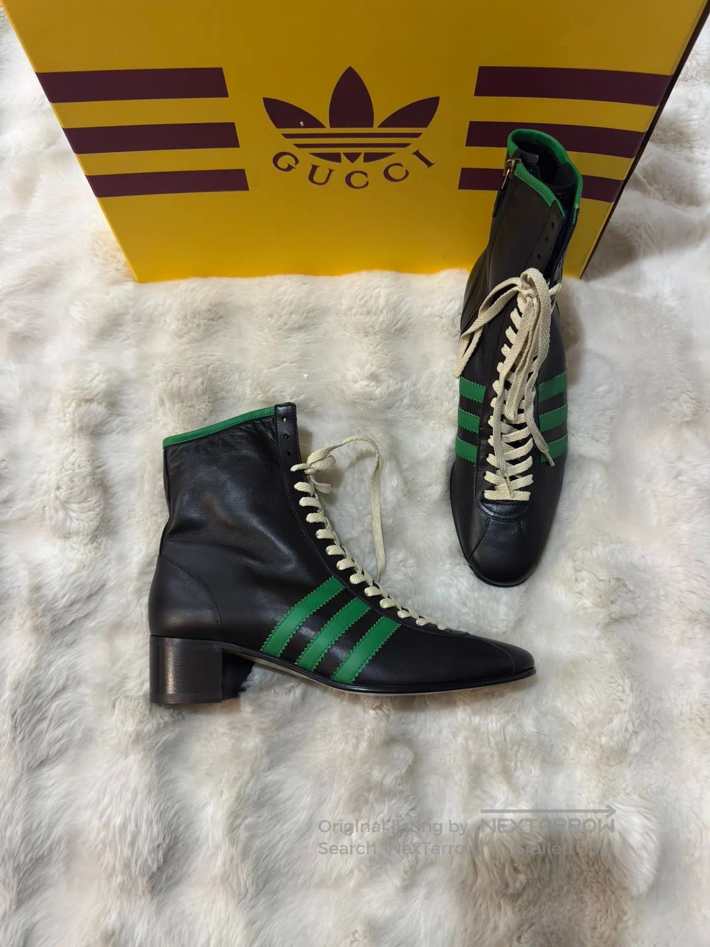 Gucci Guicci New Joint Brand Laced Boots Men's Boots| Size US 9 / EU 42 - 1 Thumbnail