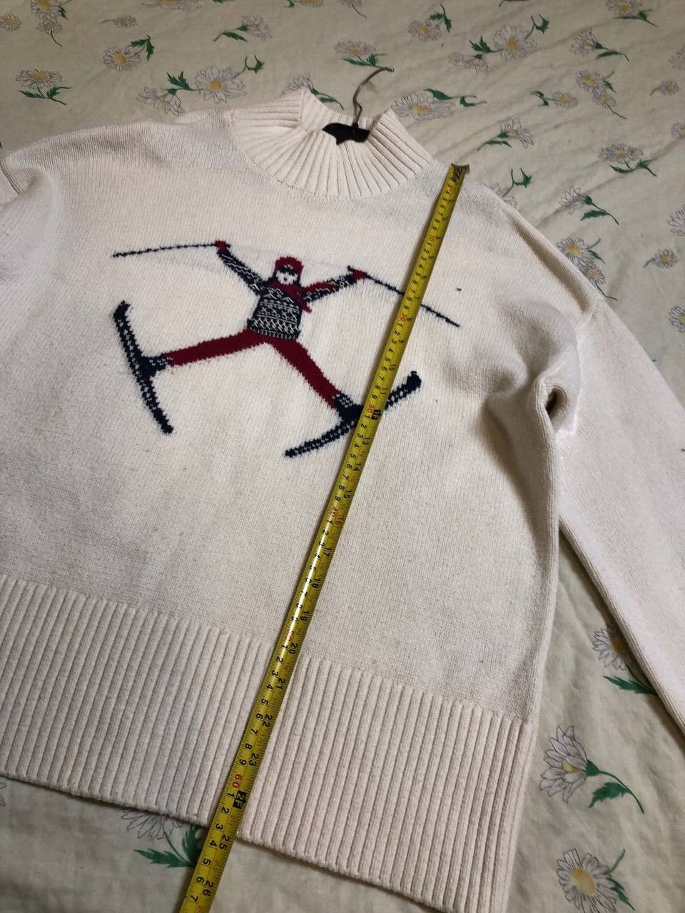 Vintage Joules Abigail Cream Ski Intarsia High Neck Jumper Size L / US 10 / IT 46 - 6 Thumbnail