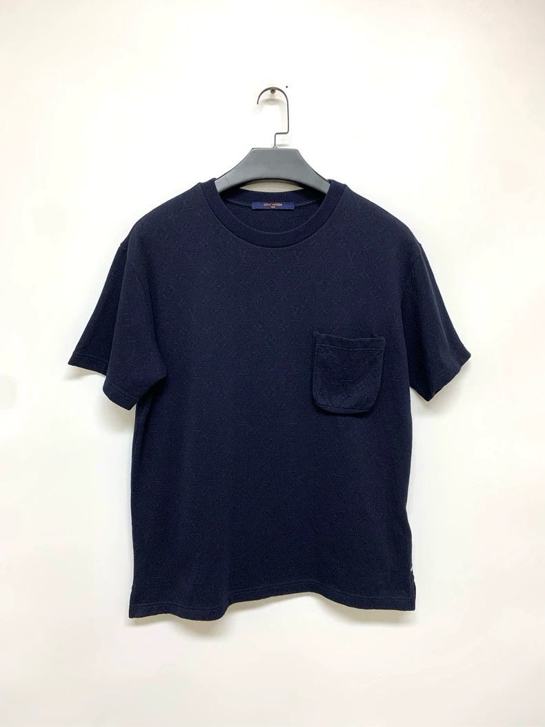 Louis Vuitton Louis Vuitton Dark blue full print short sleeves Size US M / EU 48-50 / 2 - 1 Thumbnail