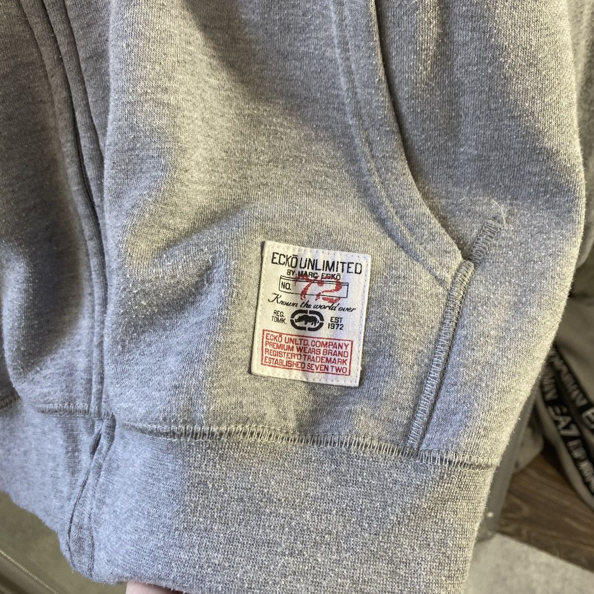 Ecko Unltd. Vintage grey Ecko zip hoodie Size US XL / EU 56 / 4 - 3 Thumbnail