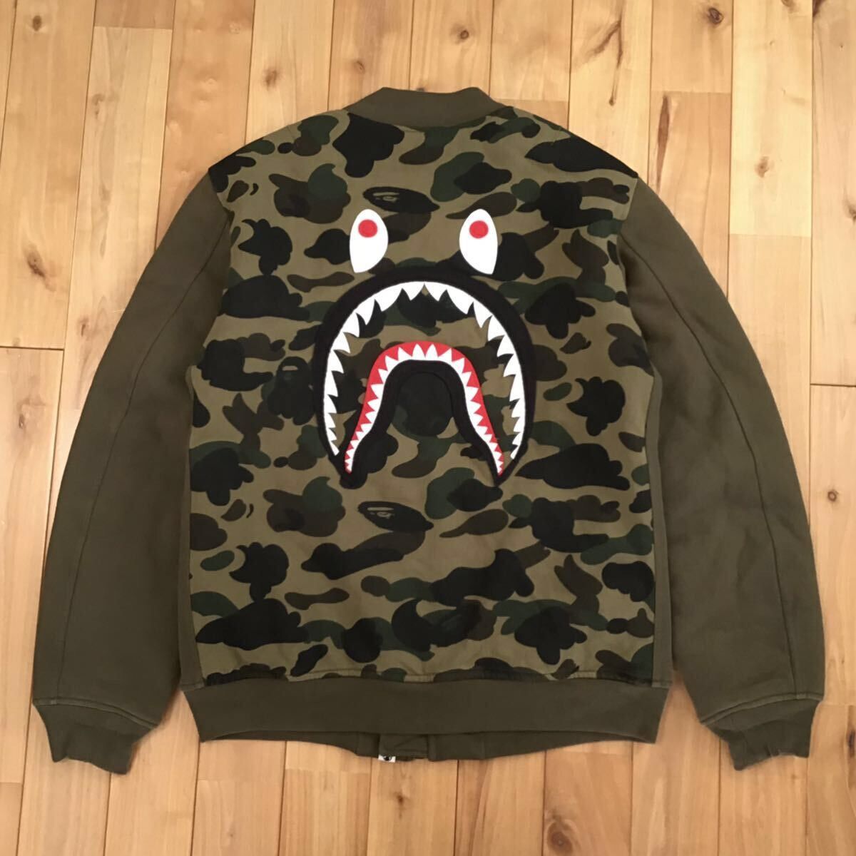 Bape BAPE camo SHARK MA-1 Sweat Bomber Jacket a bathing ape Size US M / EU 48-50 / 2 - 3 Thumbnail