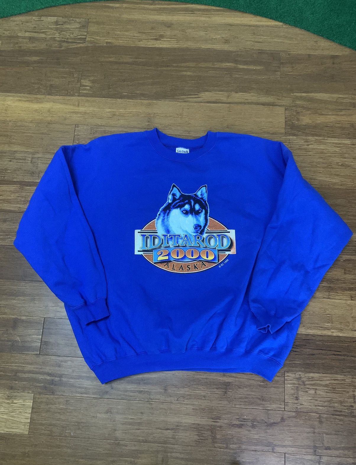 Gildan × Vintage Vintage Iditarod Alaska Wolf Crewneck Size US XXL / EU 58 / 5 - 1 Thumbnail
