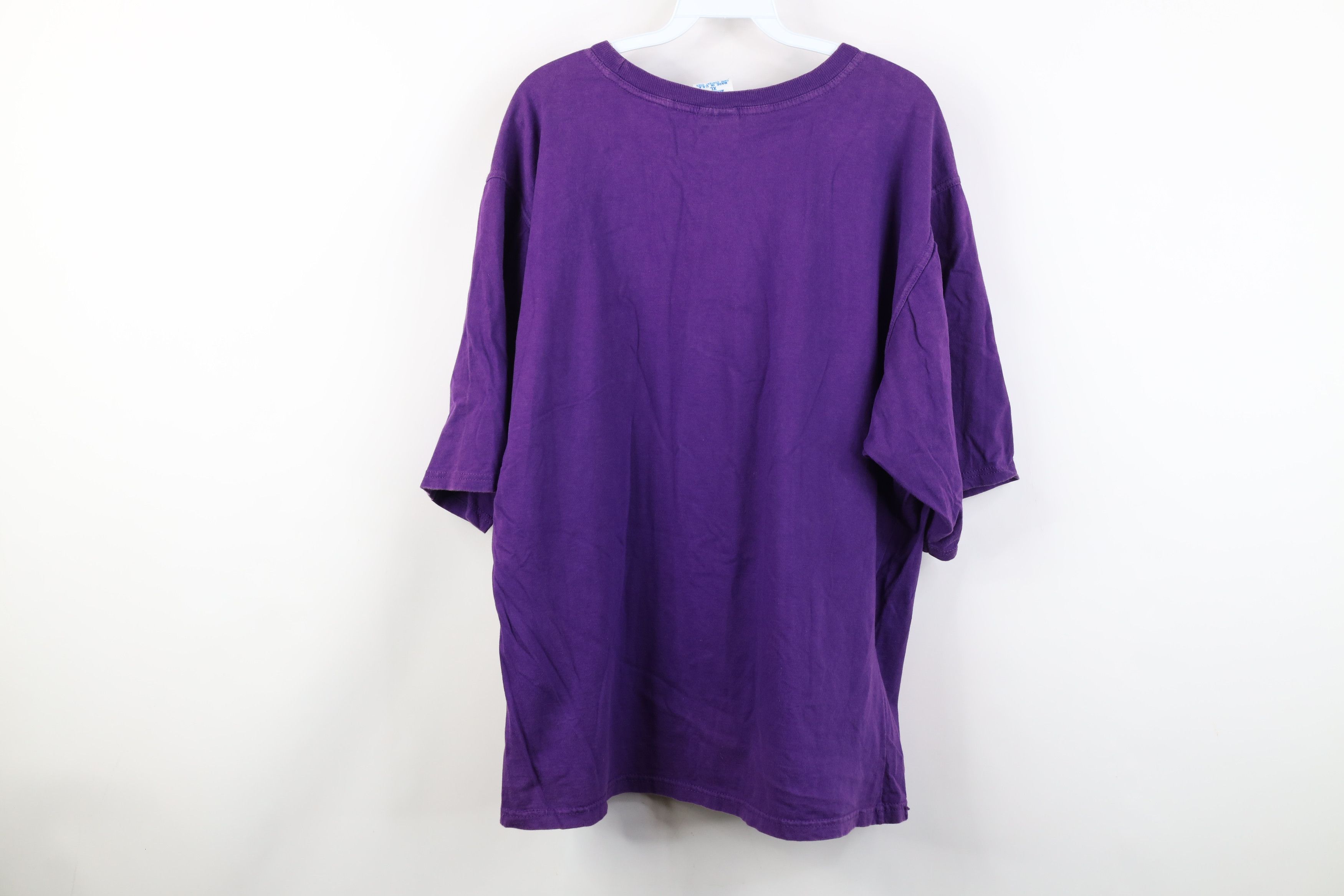 Russell Athletic Vintage 90s Russell Athletic Blank Cotton T-Shirt Purple USA Size US XL / EU 56 / 4 - 11 Thumbnail