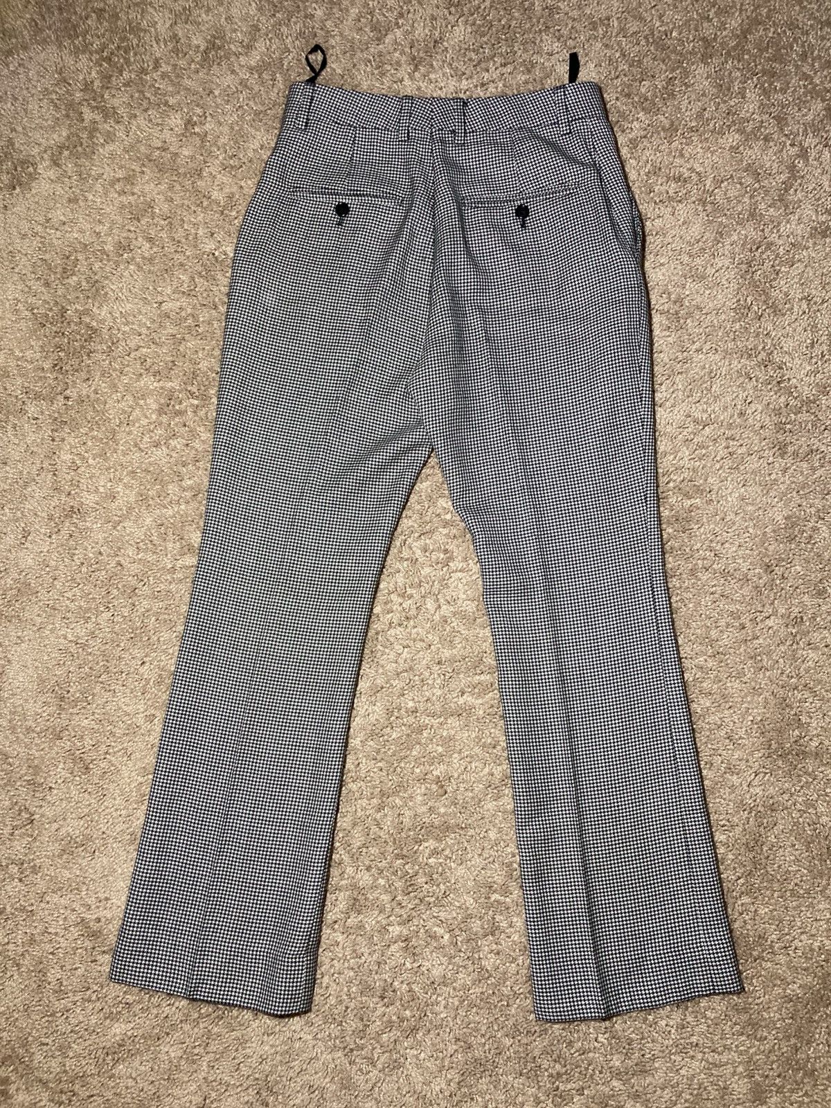 Celine × Hedi Slimane SS23 Celine Houndstooth Cropped Pants 44 2023 Check Skate 46 Size US 28 / EU 44 - 8 Thumbnail