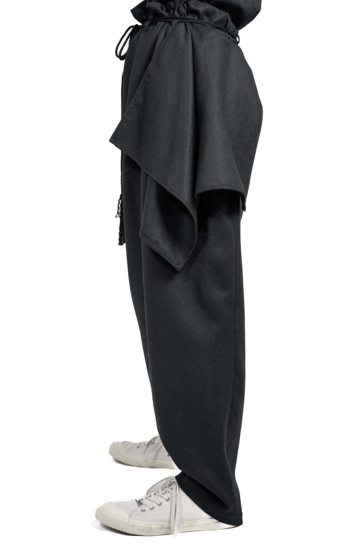 Yohji Yamamoto Pour Homme - LAYERED DRAPED PANTS
