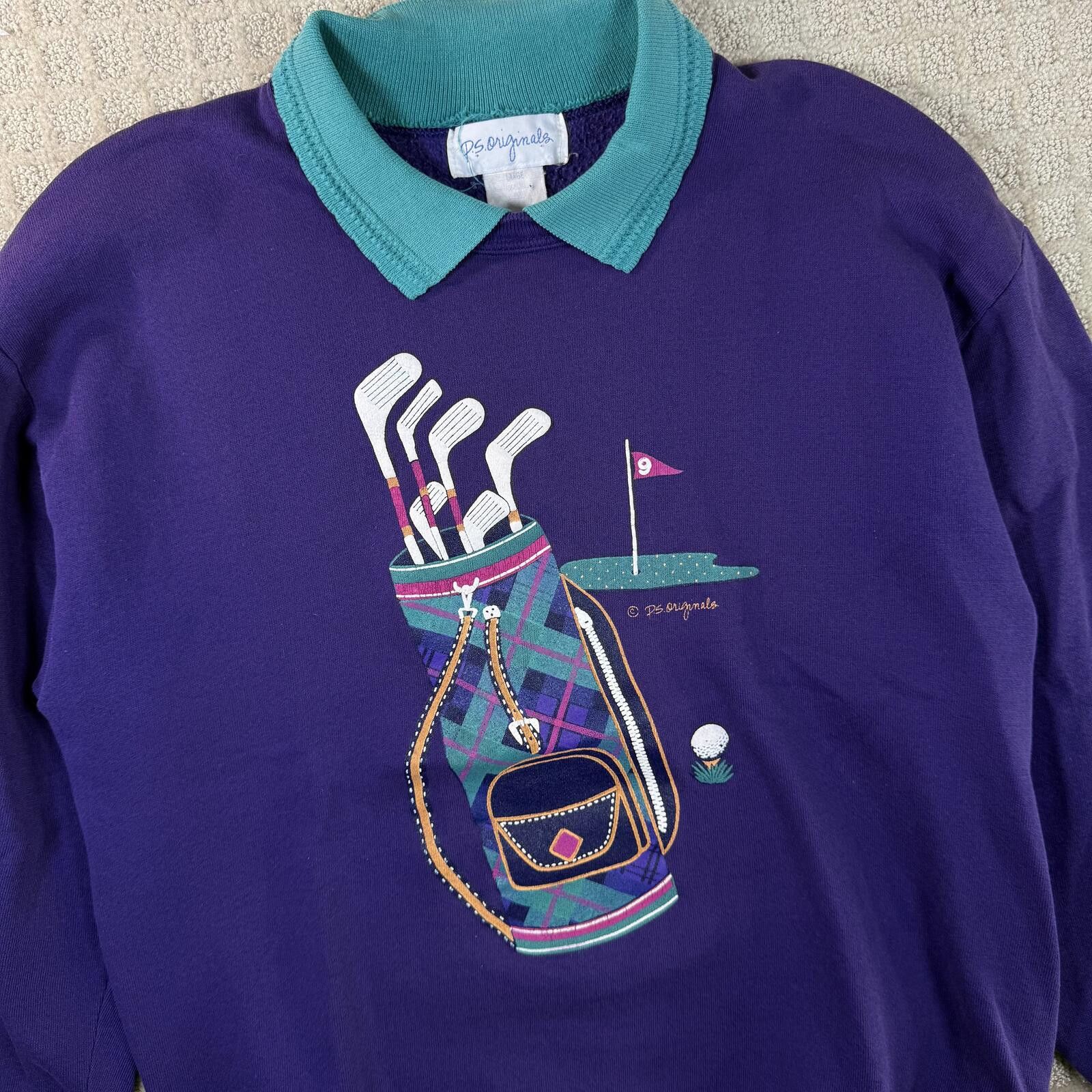 Other Vintage Women’s Golf Collared Sweatshirt Large Size L / US 10 / IT 46 - 3 Thumbnail