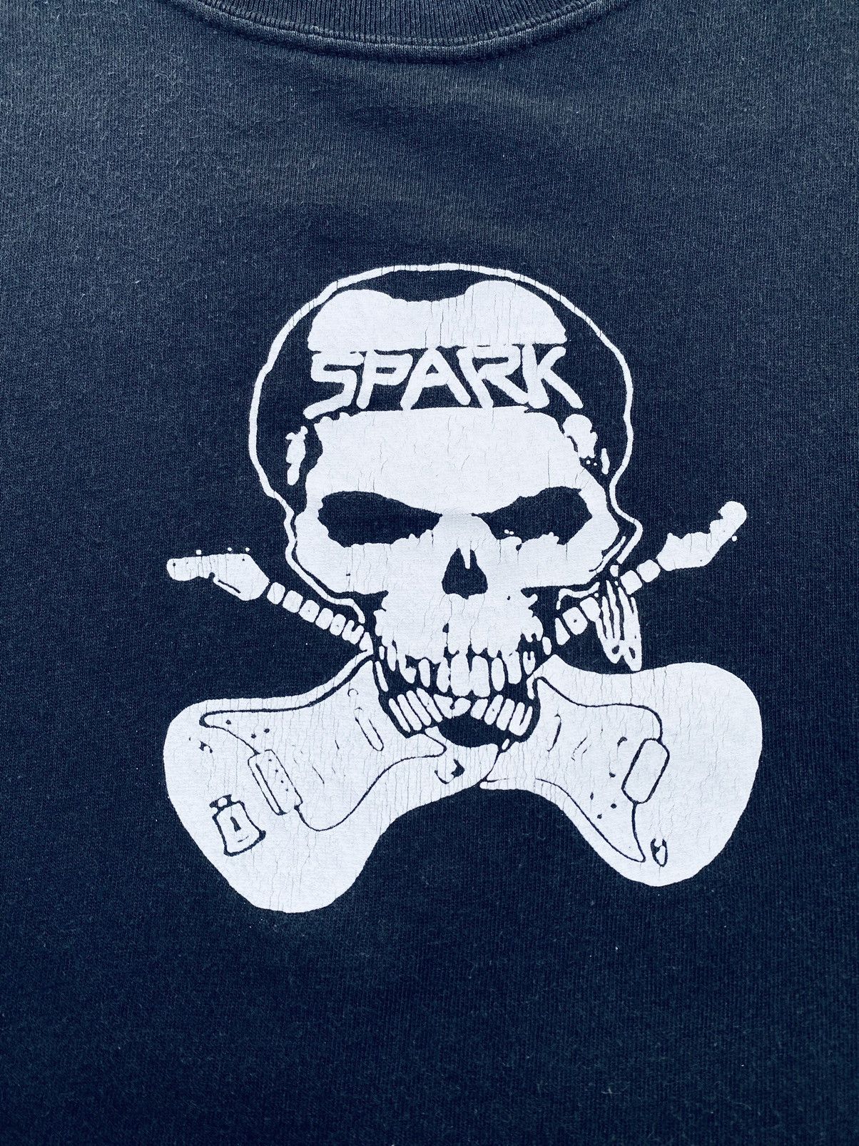 Vintage Vintage Spark Usa Skull Distressed Tees Size US S / EU 44-46 / 1 - 6 Thumbnail