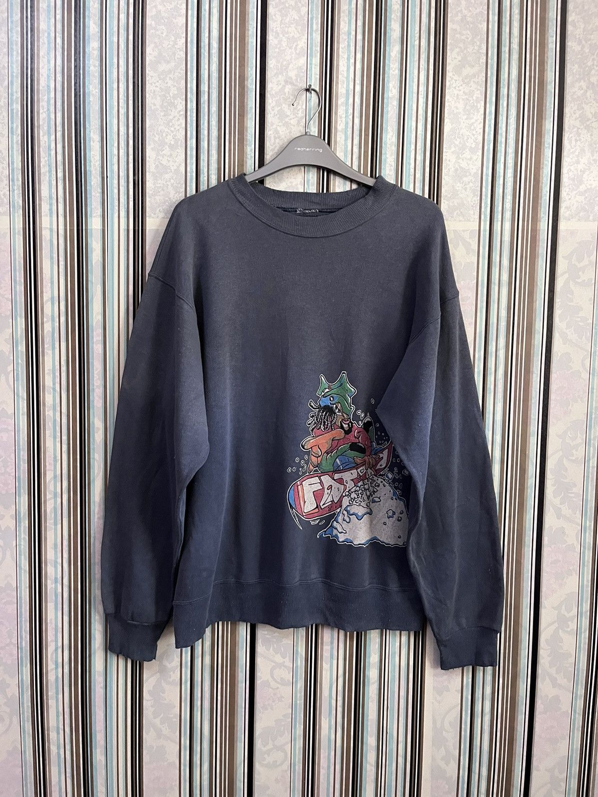 Vision Streetwear 1990s Fatty pro-snowboards distress #A2 Size US M / EU 48-50 / 2 - 2 Thumbnail