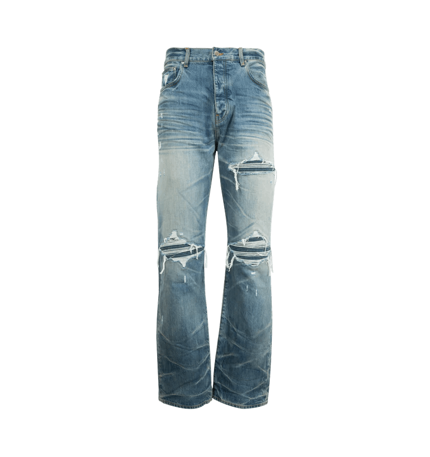 Amiri o1h1sh11225 Straight Mx1 Jeans in Blue Size US 30 / EU 46 - 1 Thumbnail
