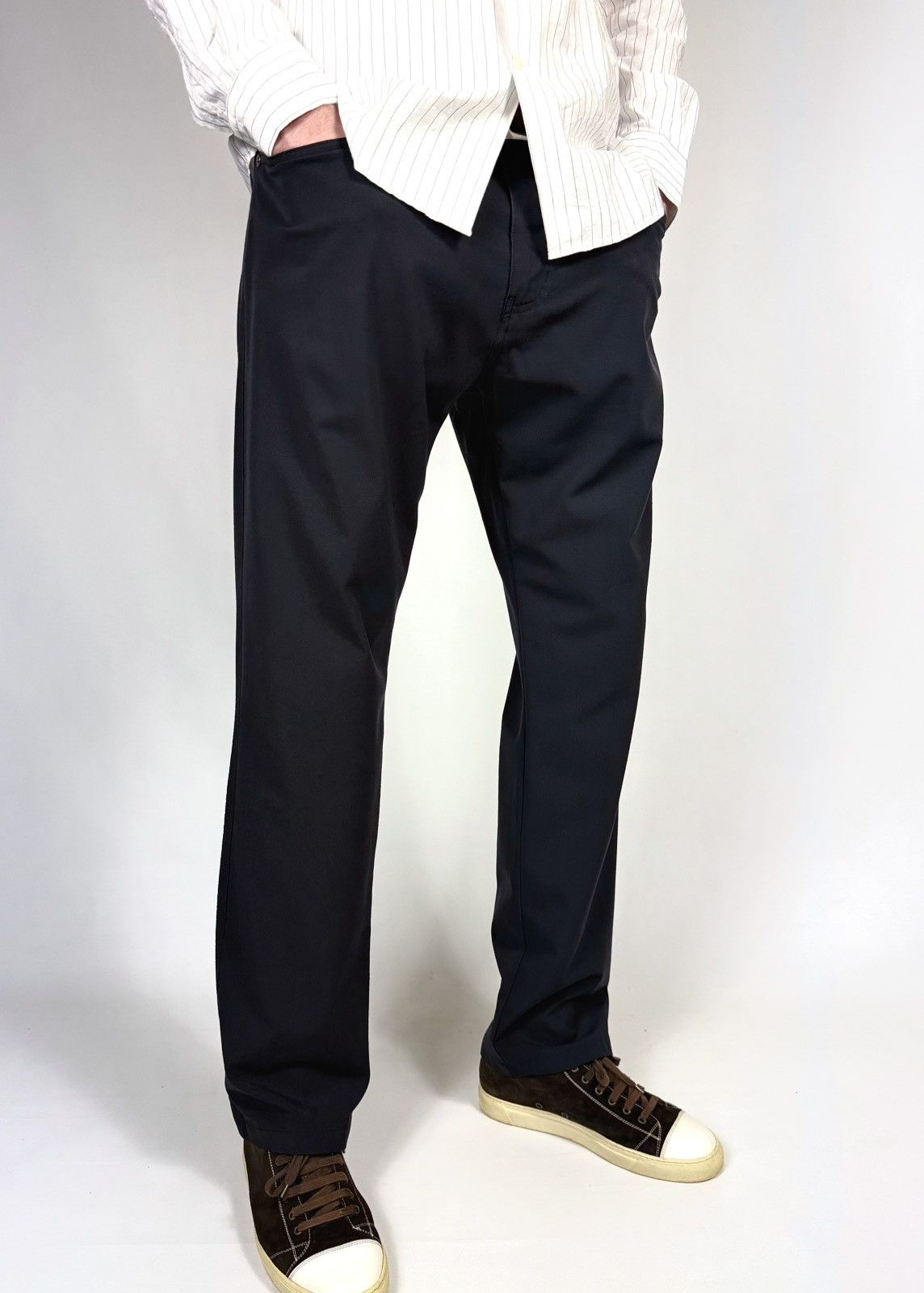 Emporio Armani Vintage Armani Viscose Straight Fit Trousers Pants Size US 38 / EU 54 - 4 Thumbnail