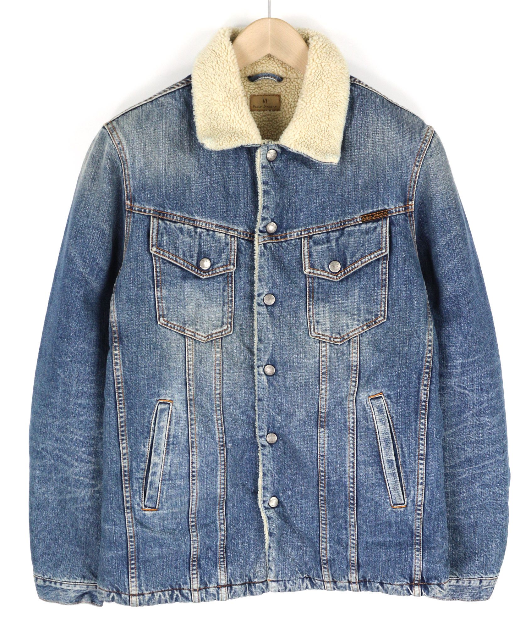 Nudie Jeans LENNY TANGERINE BLUE M Blue Cotton Sherpa 81104 Size US M / EU 48-50 / 2 - 1 Thumbnail