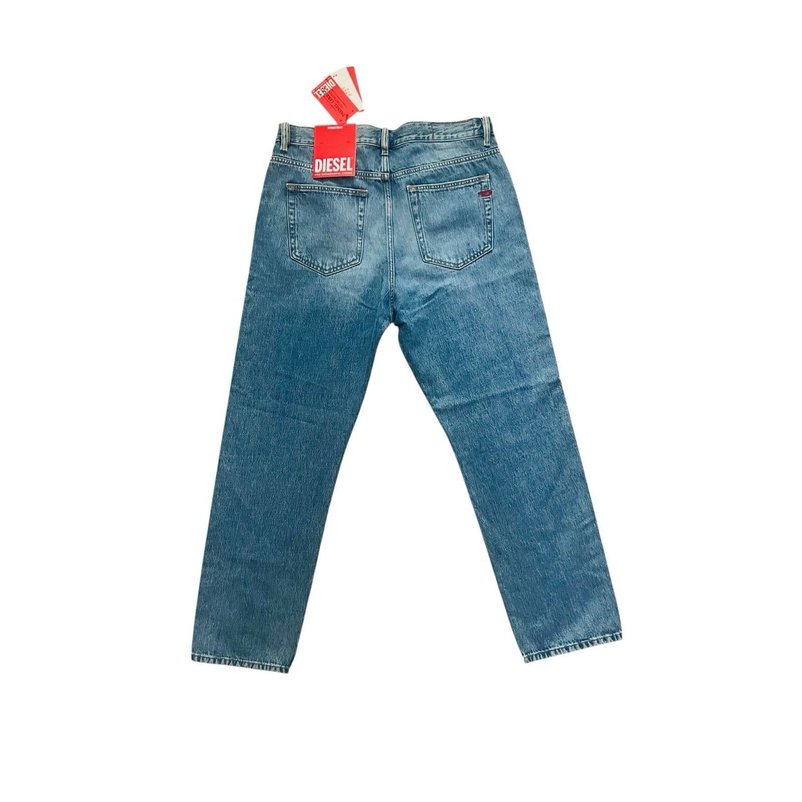 Diesel Diesel Mens Viker Straight Jeans 09C15 Blue $225 Size 34/30 Size US 34 / EU 50 - 3 Thumbnail