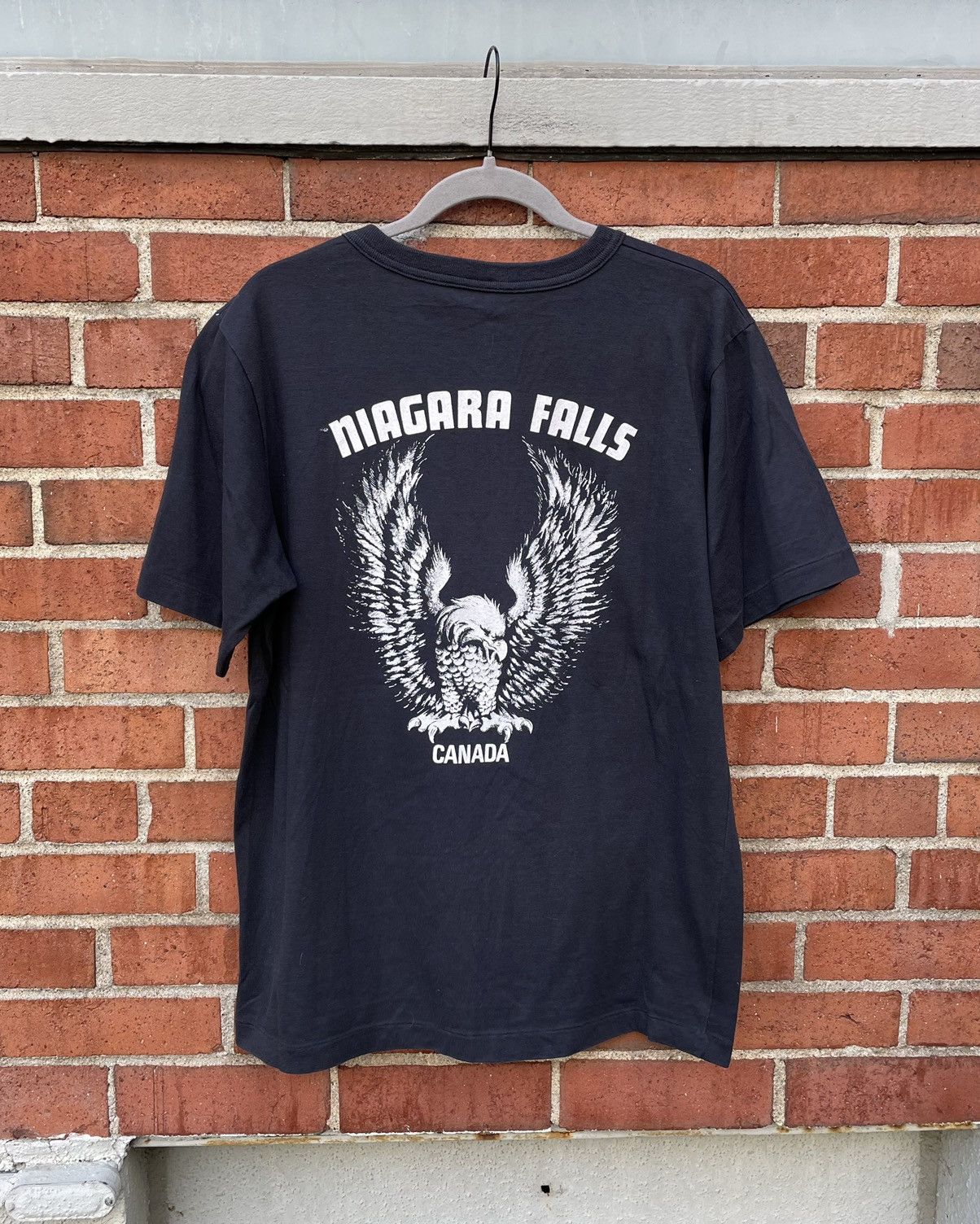Harley Davidson Vtg 80s Harley Davidson Single Bald Eagle Niagara Fall Shirt Size US XXL / EU 58 / 5 - 5 Thumbnail