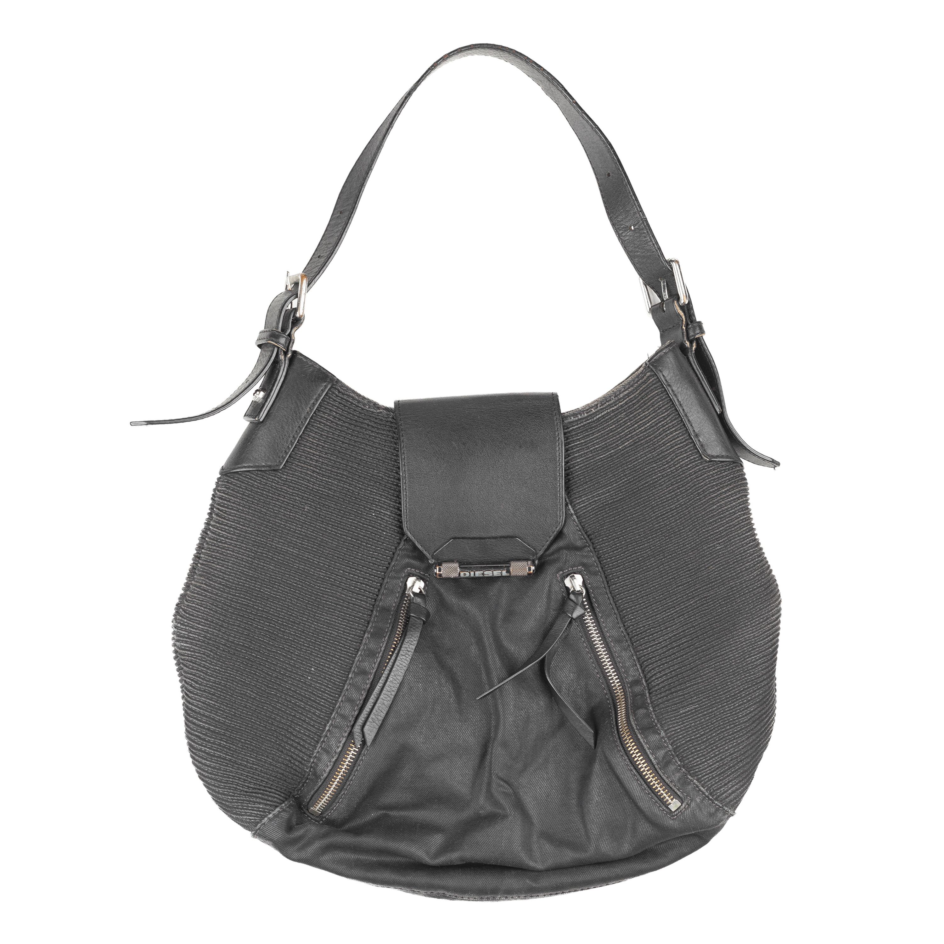 Diesel Diesel Vintage Black Biker Moto Bag Size ONE SIZE - 1 Thumbnail