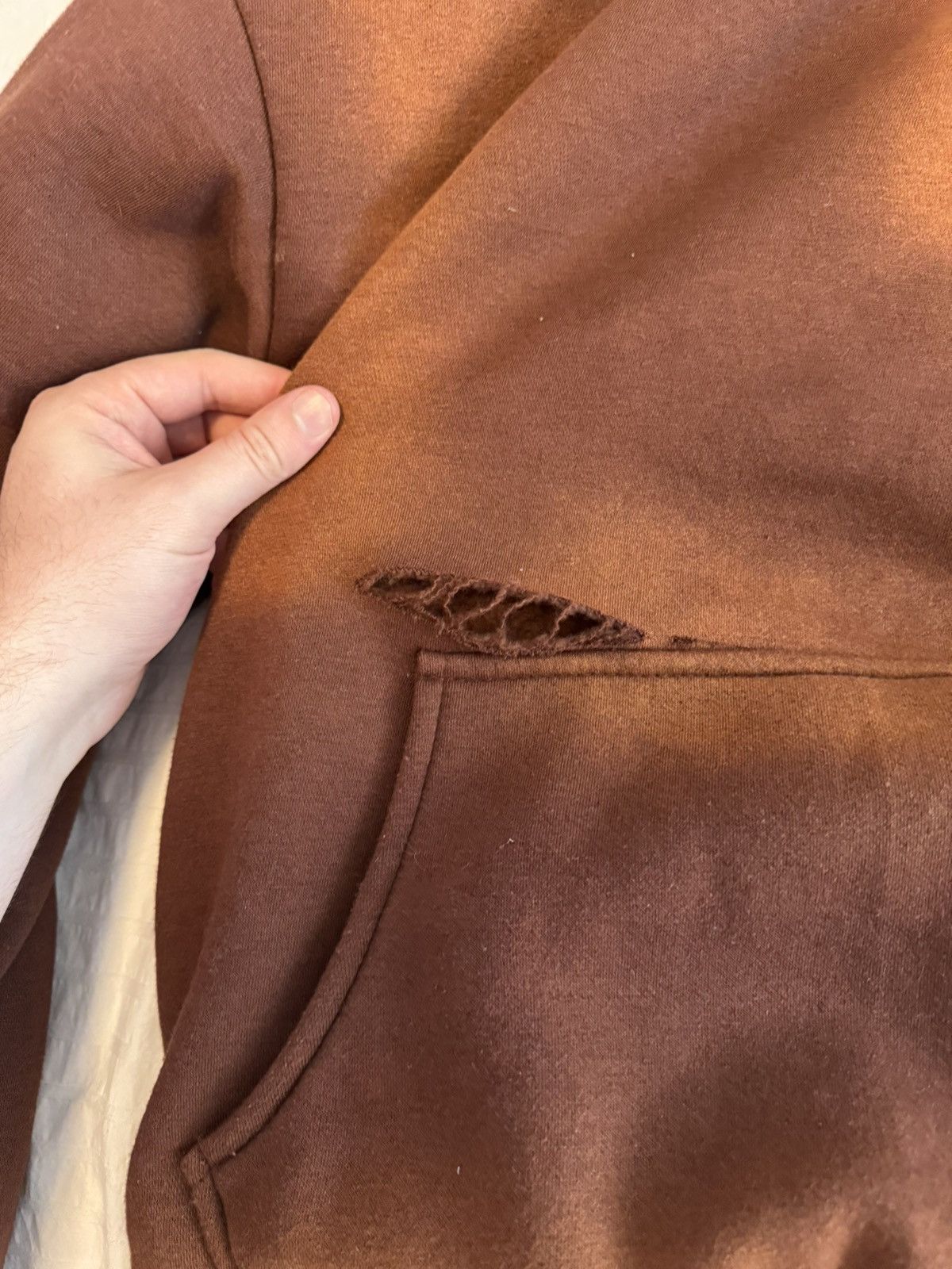 Thirteen Studios BROWN ‘2 LAYER’ HOODIE Size US XXL / EU 58 / 5 - 2 Thumbnail