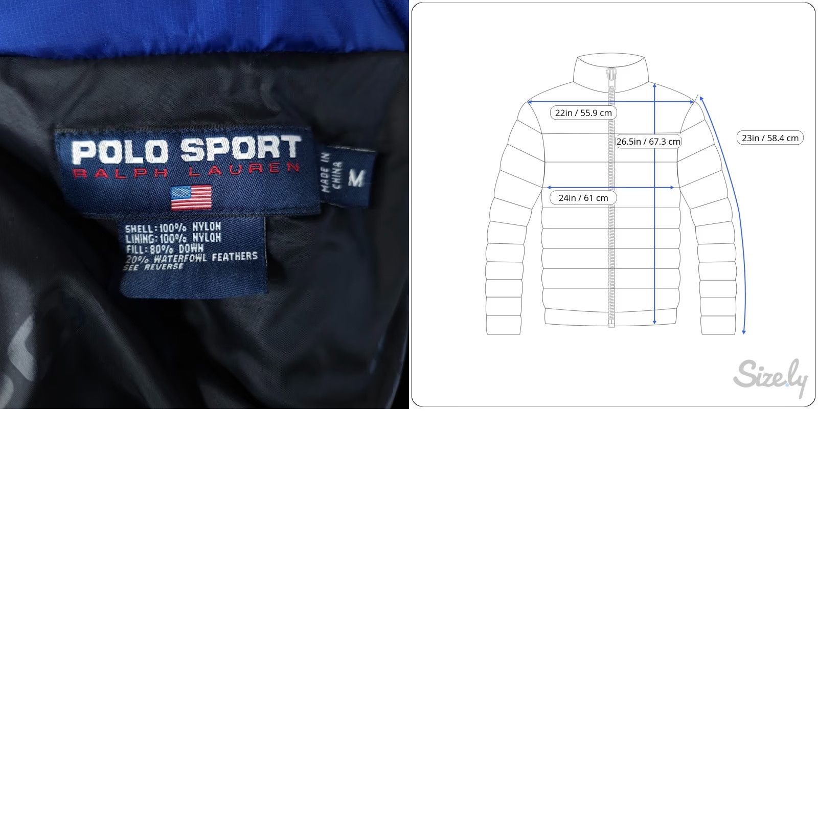 Vintage VINTAGE Polo Sport Down Puffy Jacket Mens Size Medium 90s Ralph Lauren Puffer Size US M / EU 48-50 / 2 - 8 Thumbnail