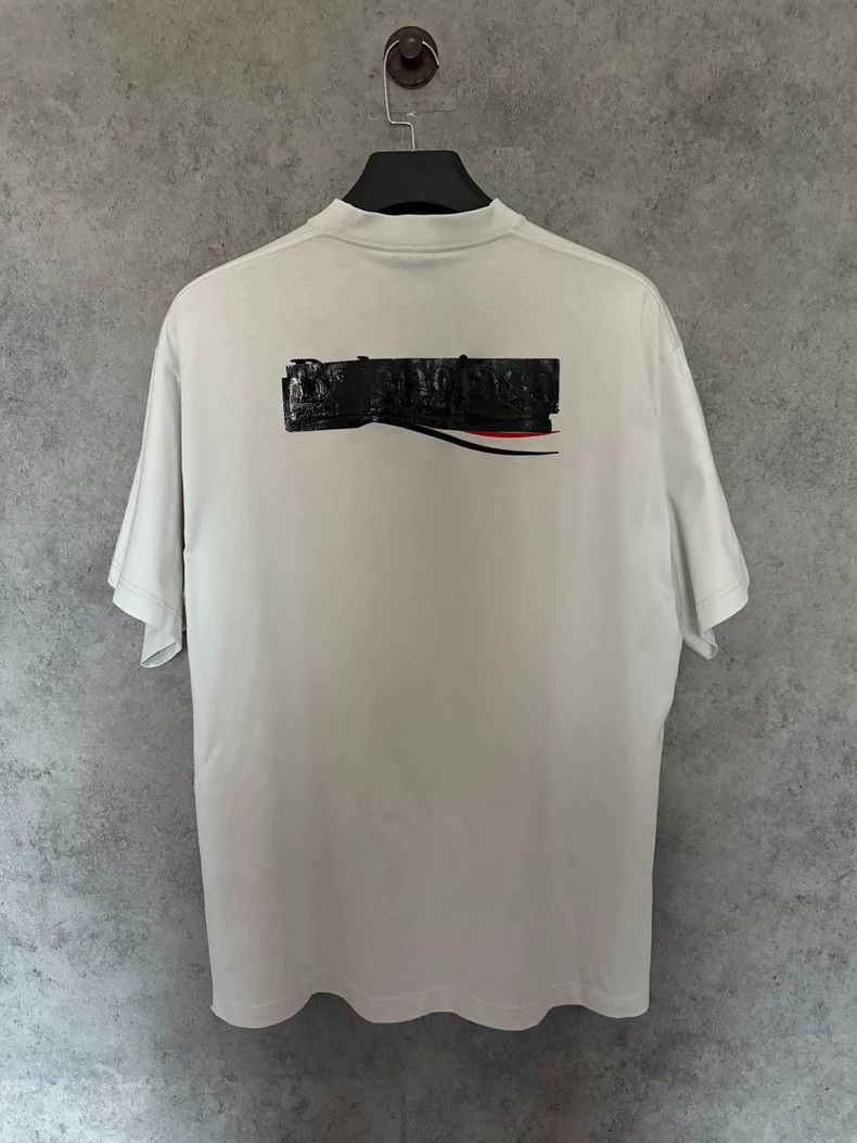 Balenciaga Balenciaga Embroidered short-sleeved T-shirt with coke log Size US S / EU 44-46 / 1 - 5 Thumbnail